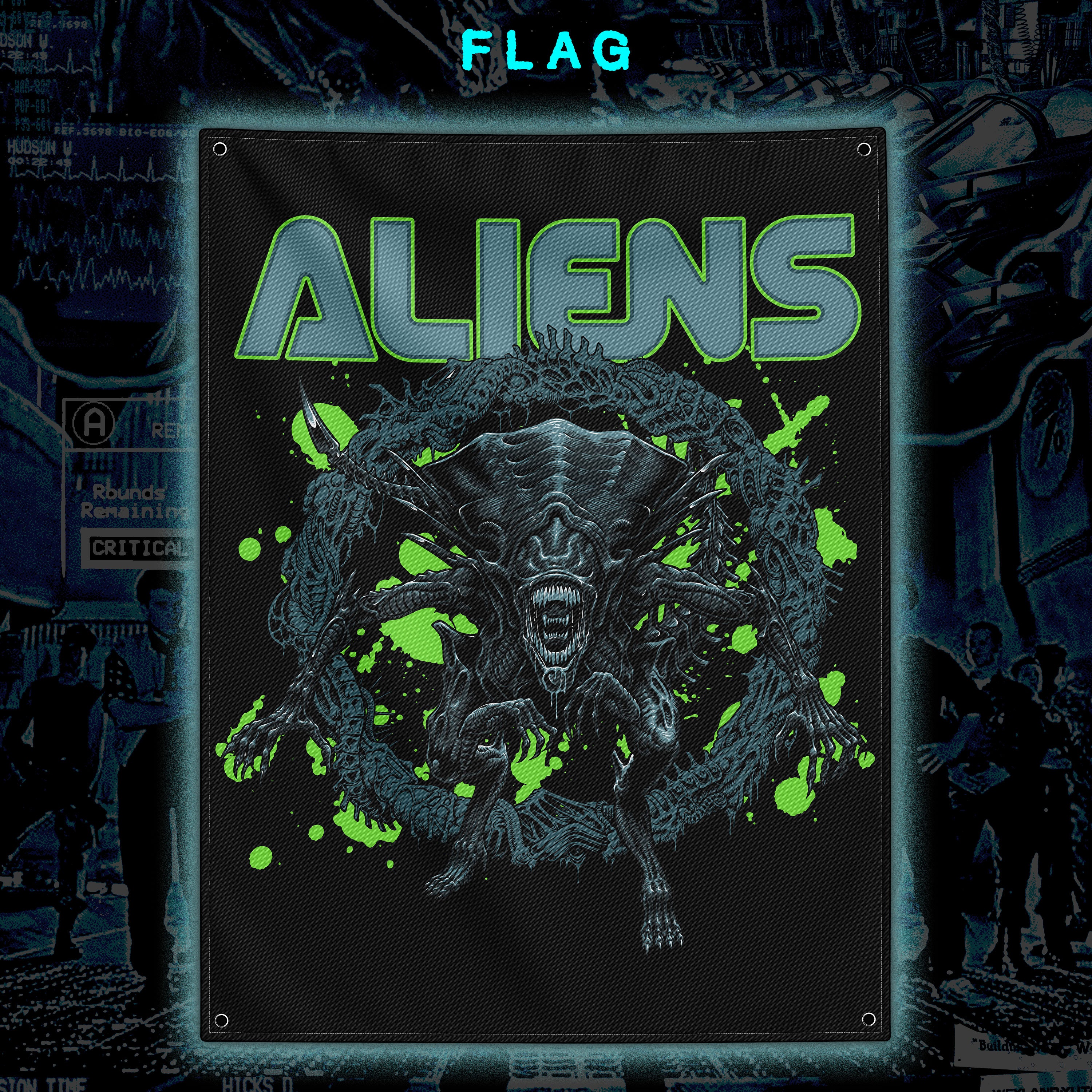 PRE-ORDER: ALIENS – 30” x 40” Flag
