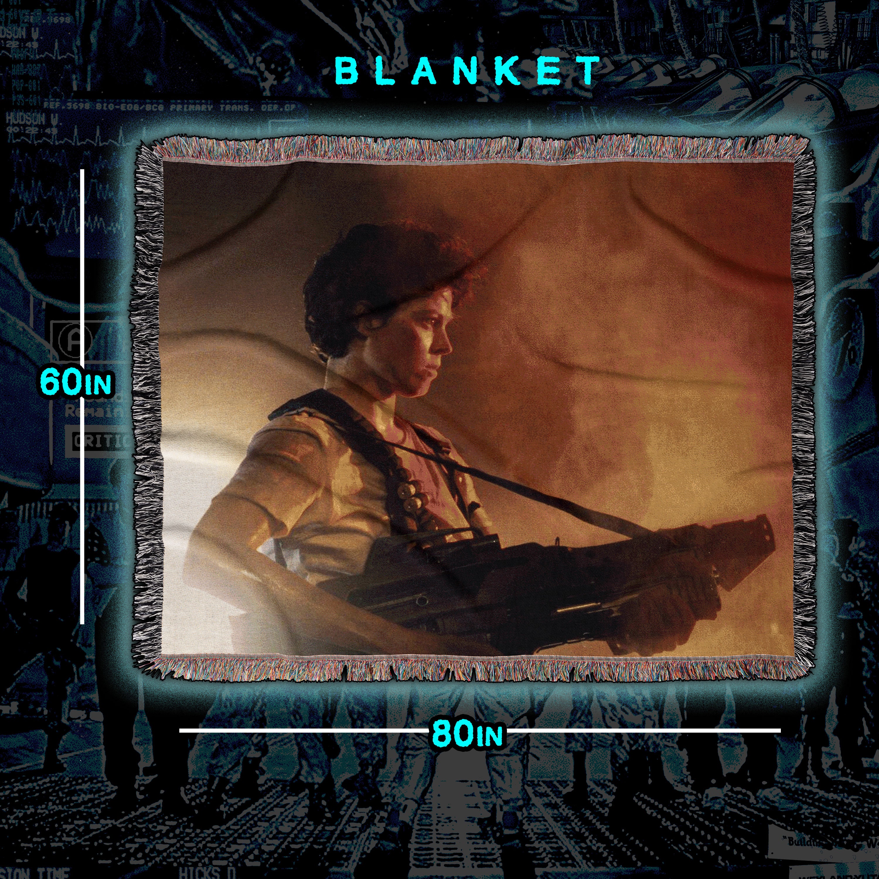 PRE-ORDER: ALIENS “Get Way From Her” 60” x 80” Woven Blanket