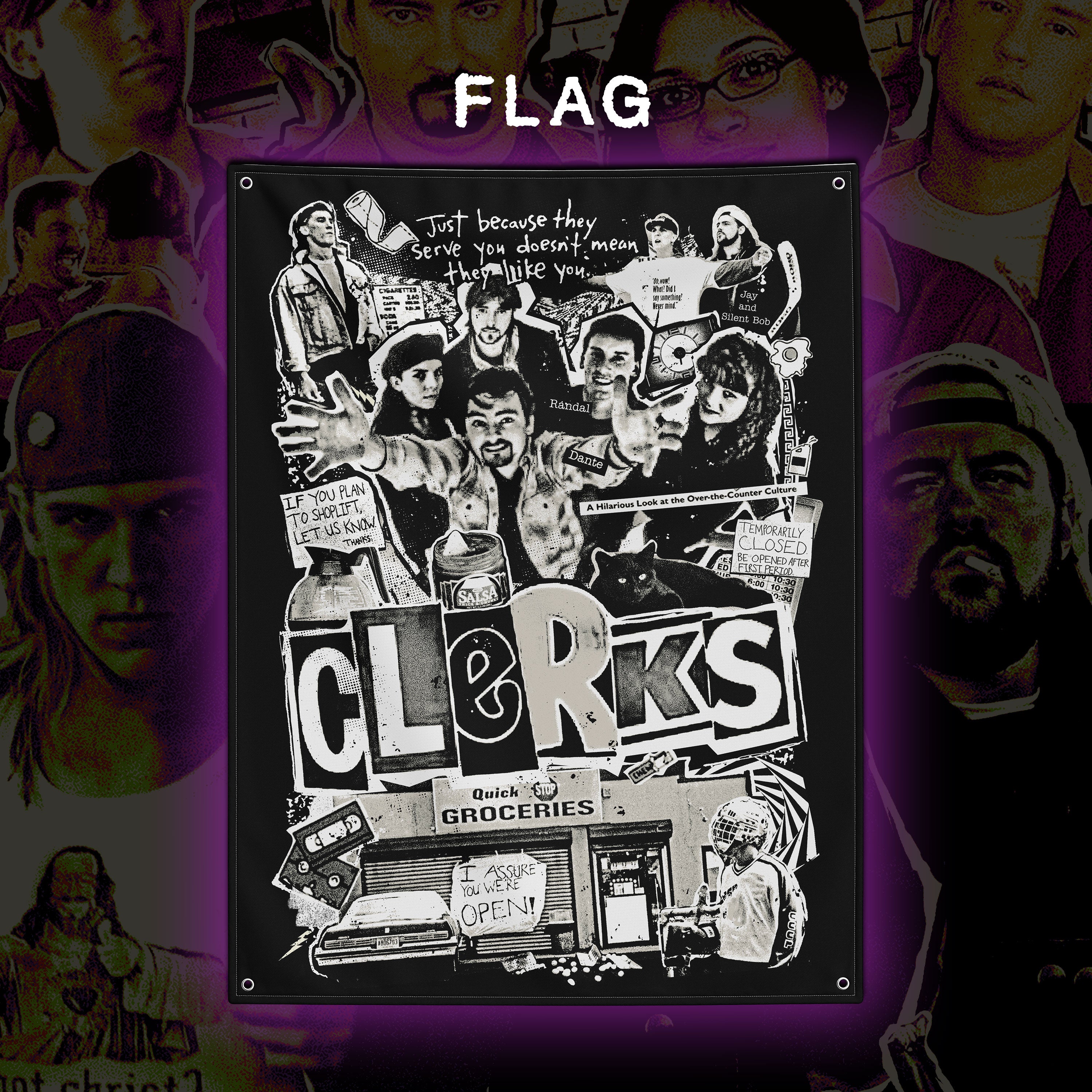 PRE-ORDER: Clerks 30” x 40” Flag