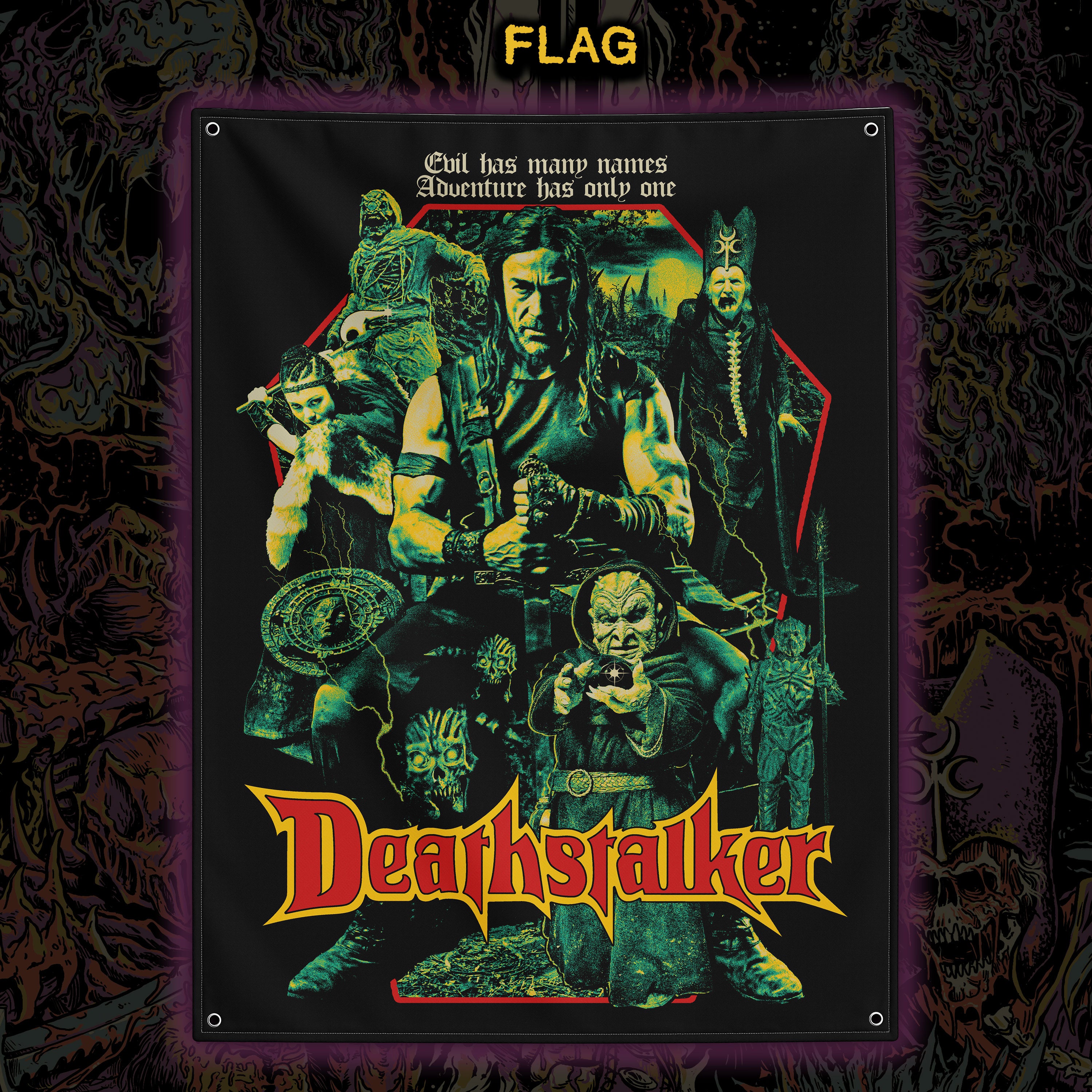 PRE-ORDER: Deathstalker “Reign of Darkness” 30” x 40” flag