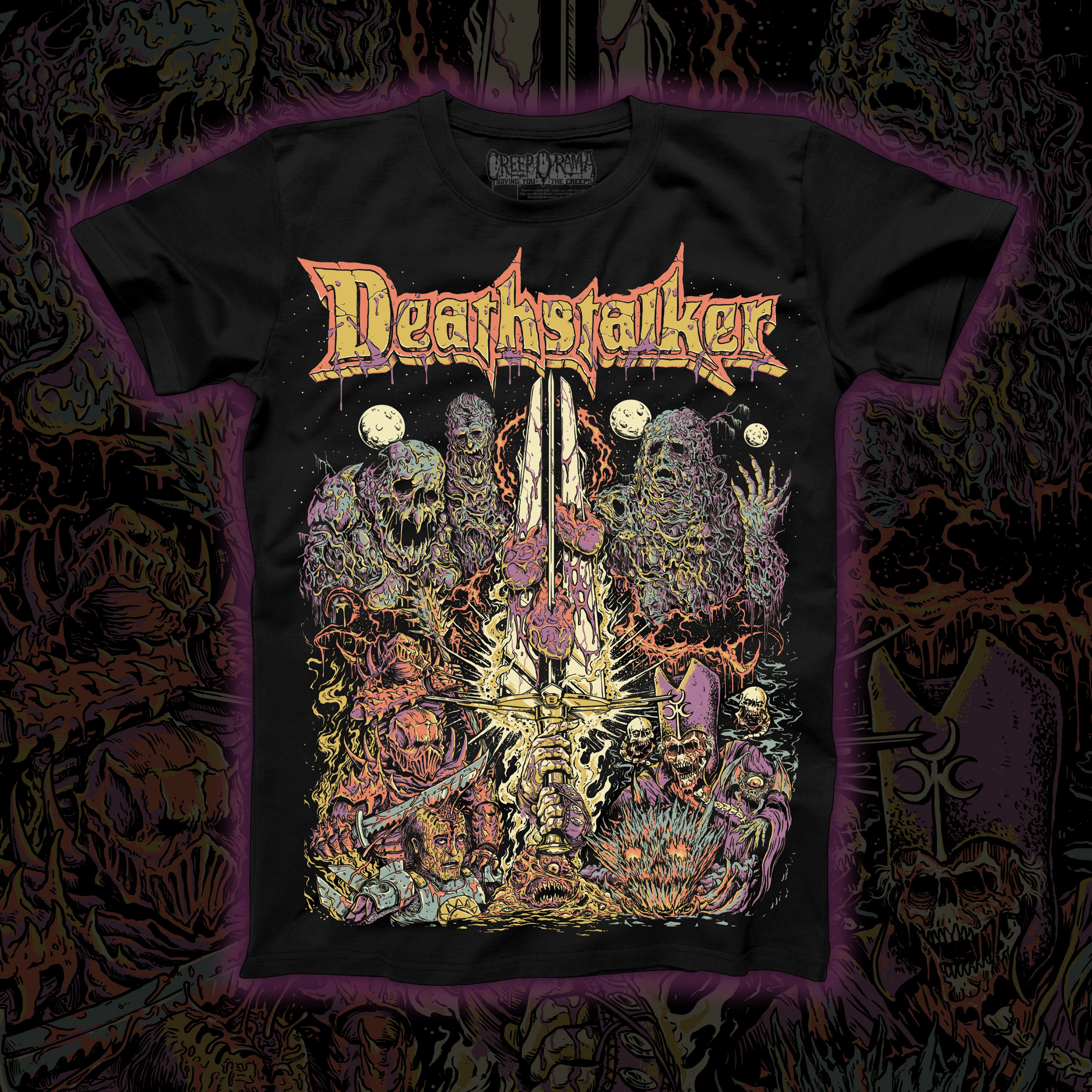 PRE-ORDER: Deathstalker “Born of Necromancy” Regular tee