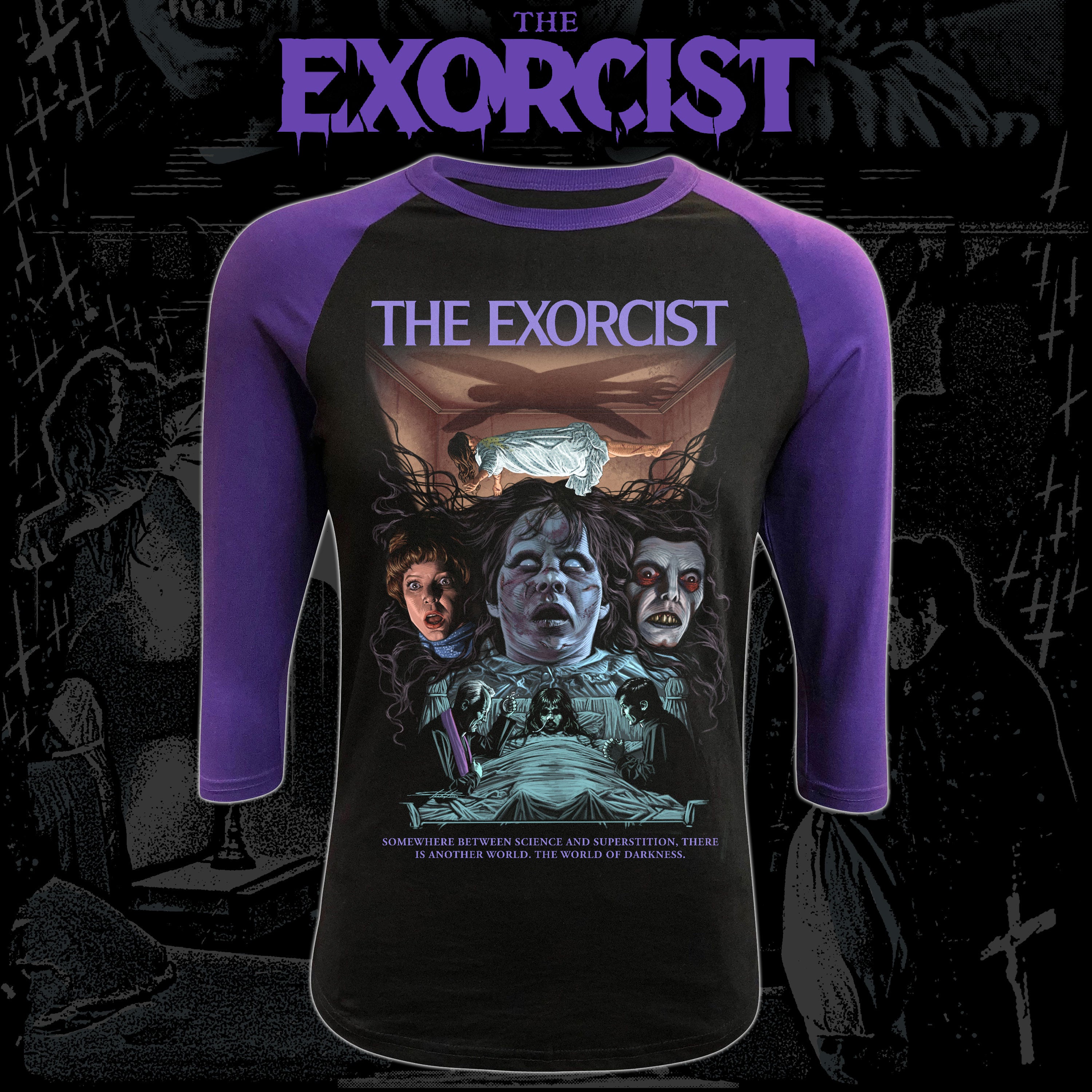 The Exorcist "World of Darkness" Baseball tee