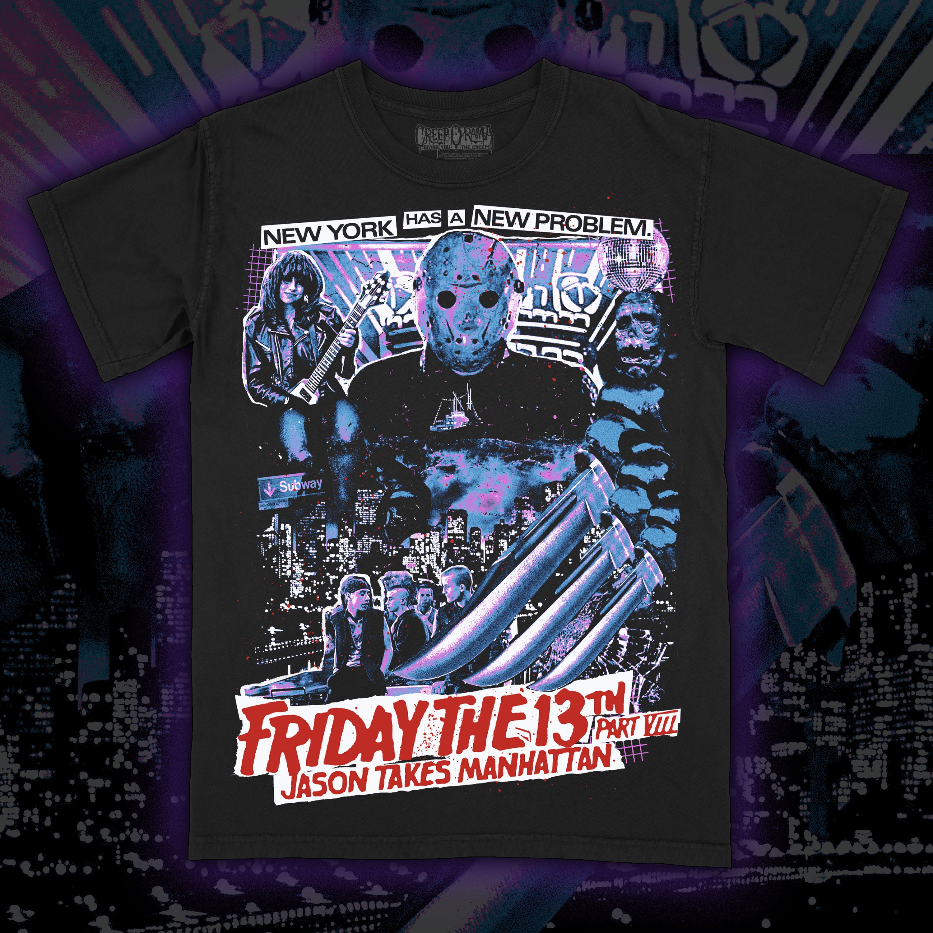 PRE-ORDER: Friday the 13th: Jason Takes Manhattan – Premium tee