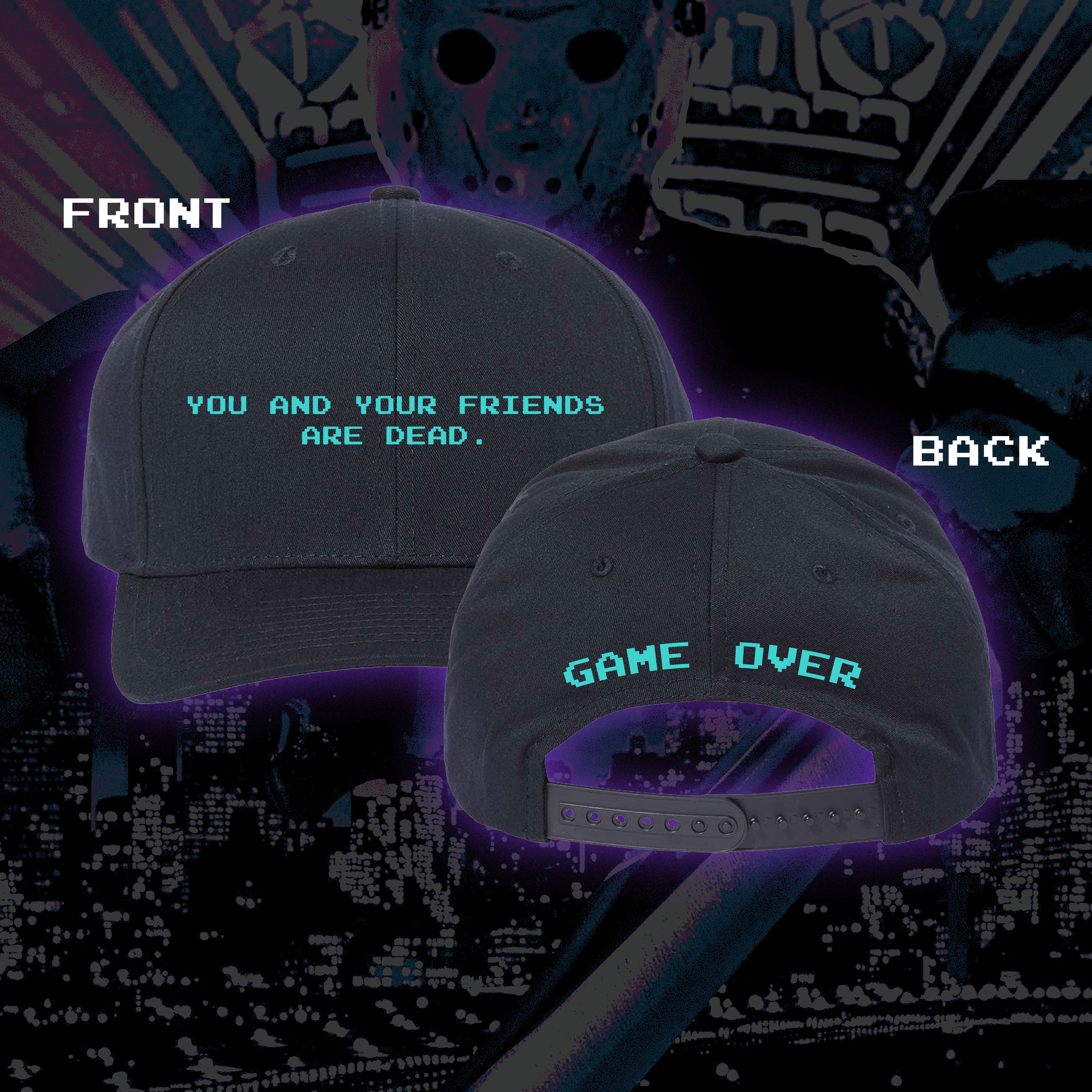 PRE-ORDER: Friday the 13th: Game Over – Embroidered Snapback