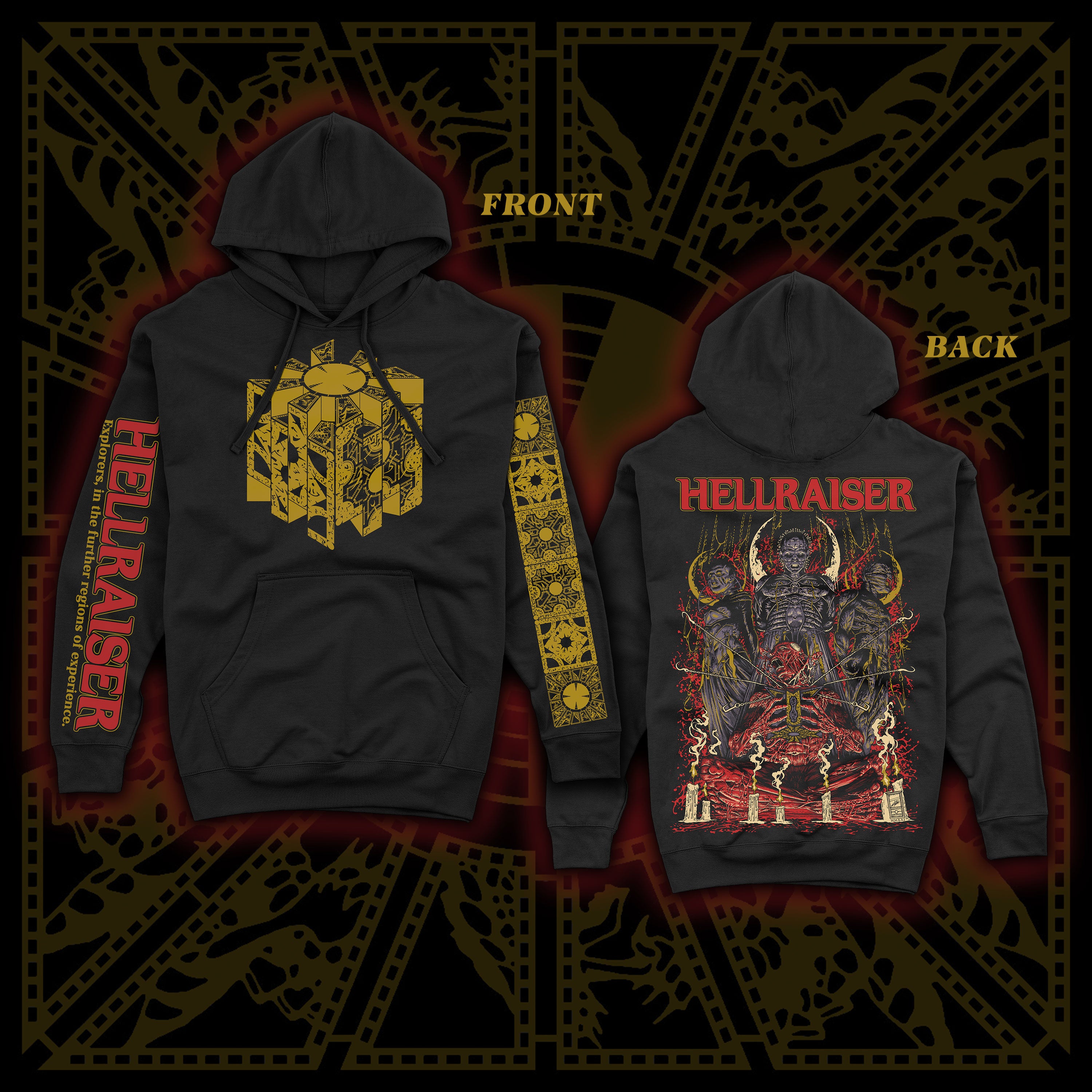 PRE-ORDER: Hellraiser “Golden Lament" Pullover hoodie