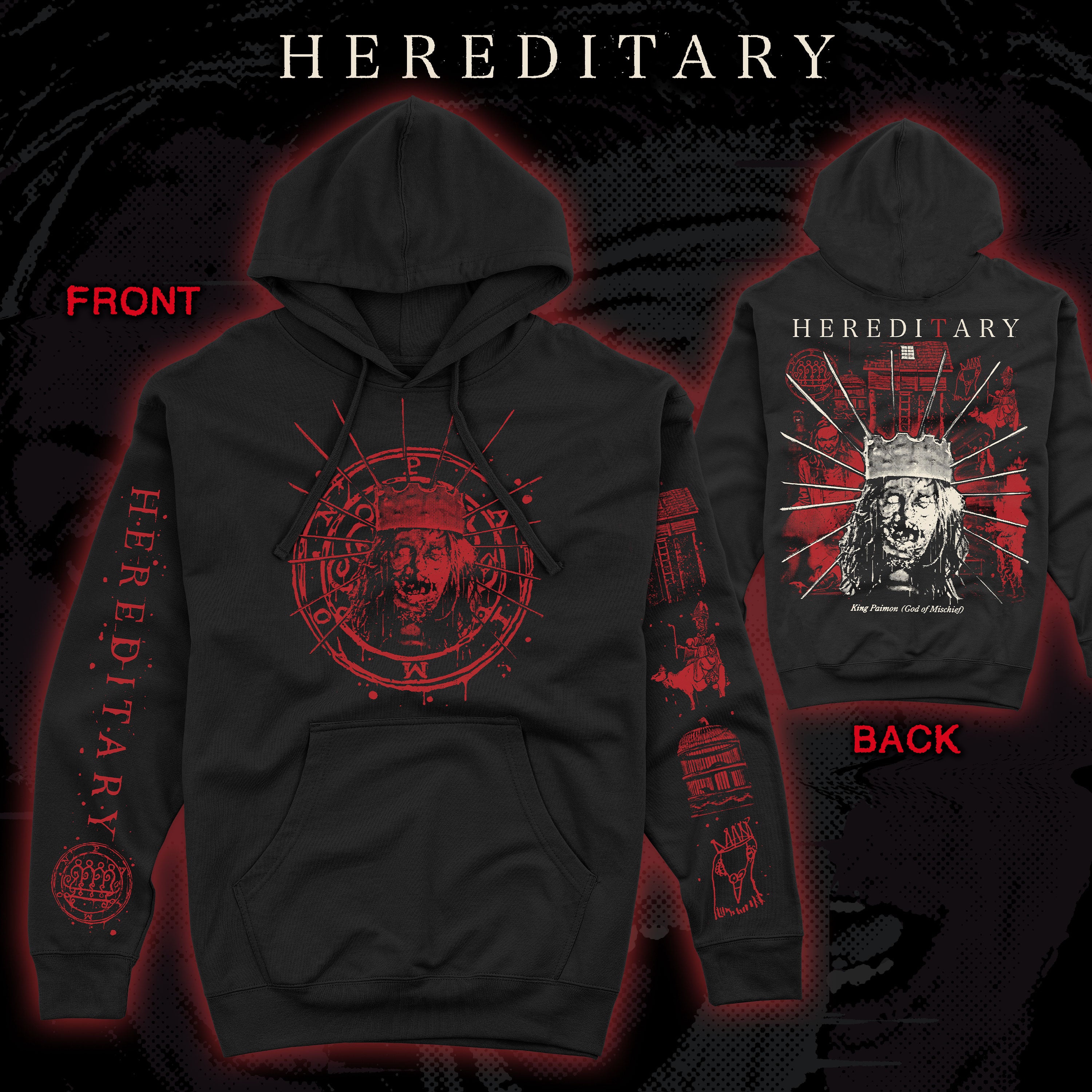 PRE-ORDER: Hereditary “Hail Paimon” Pullover hoodie