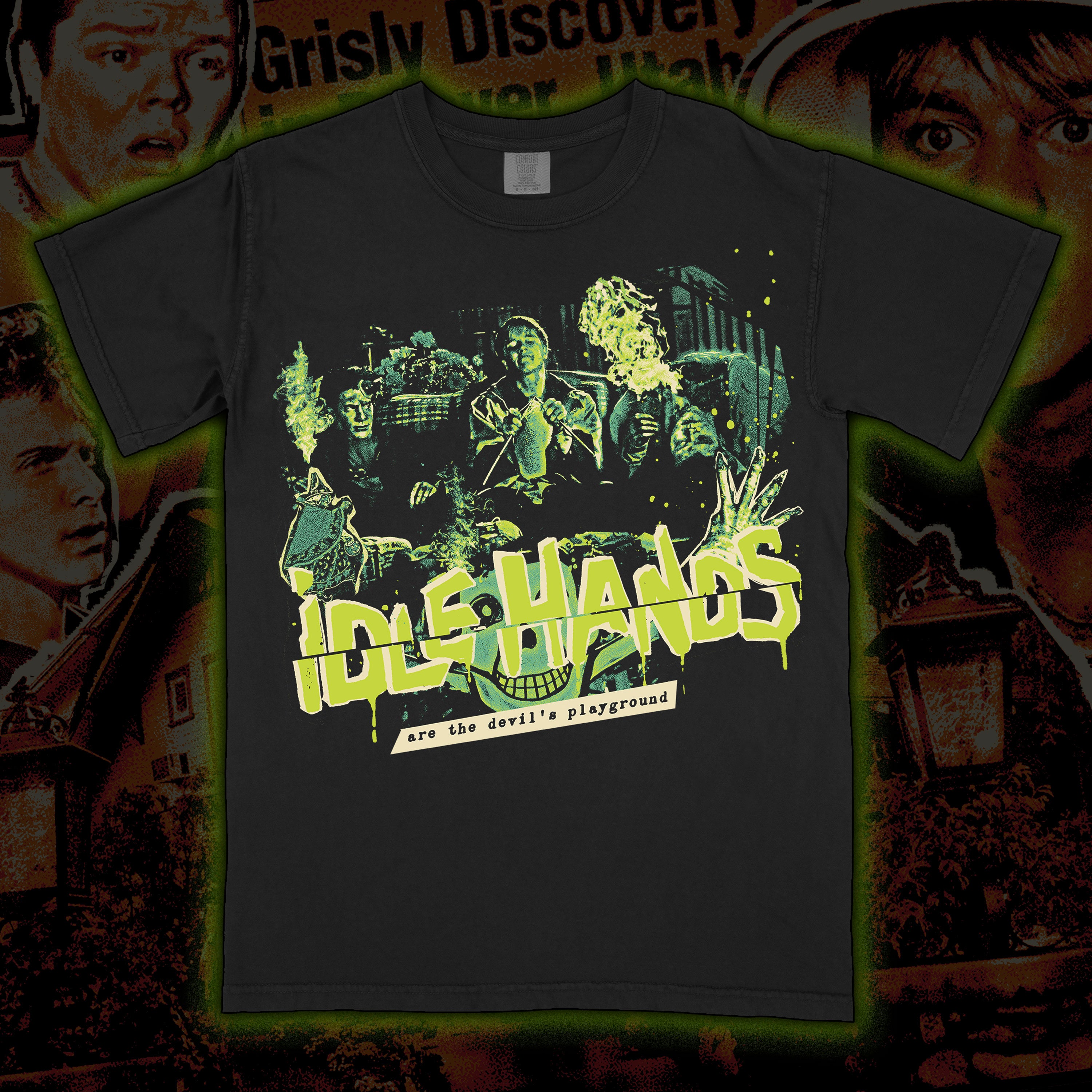 PRE-ORDER: Idle Hands “Saves the Day” Premium tee