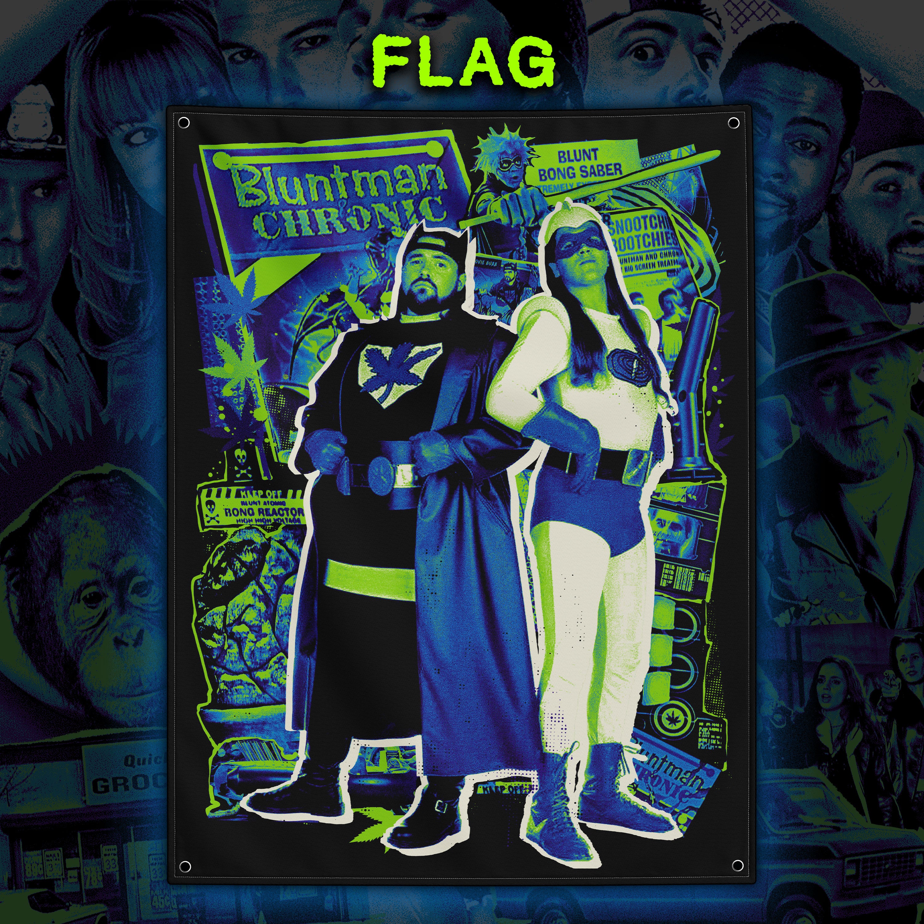 PRE-ORDER: Bluntman and Chronic – 30” x 40” Flag