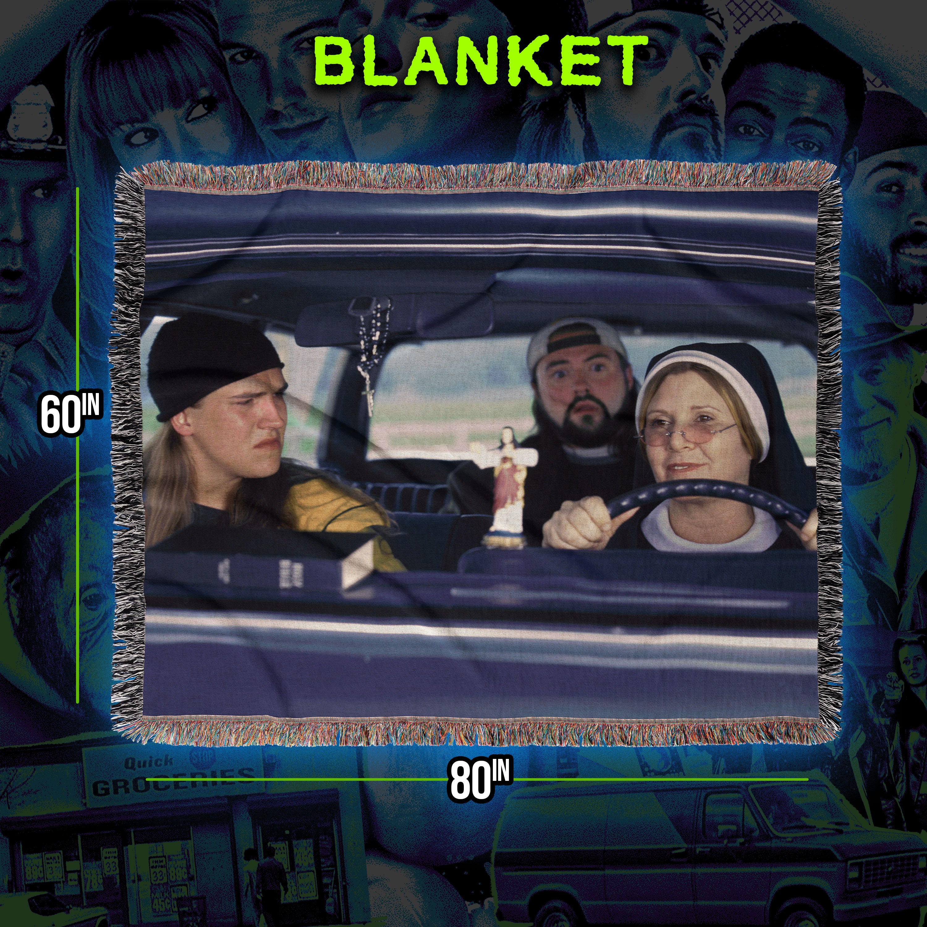 PRE-ORDER: Jay and Silent Bob Strike Back 60” x 80” Woven Blanket