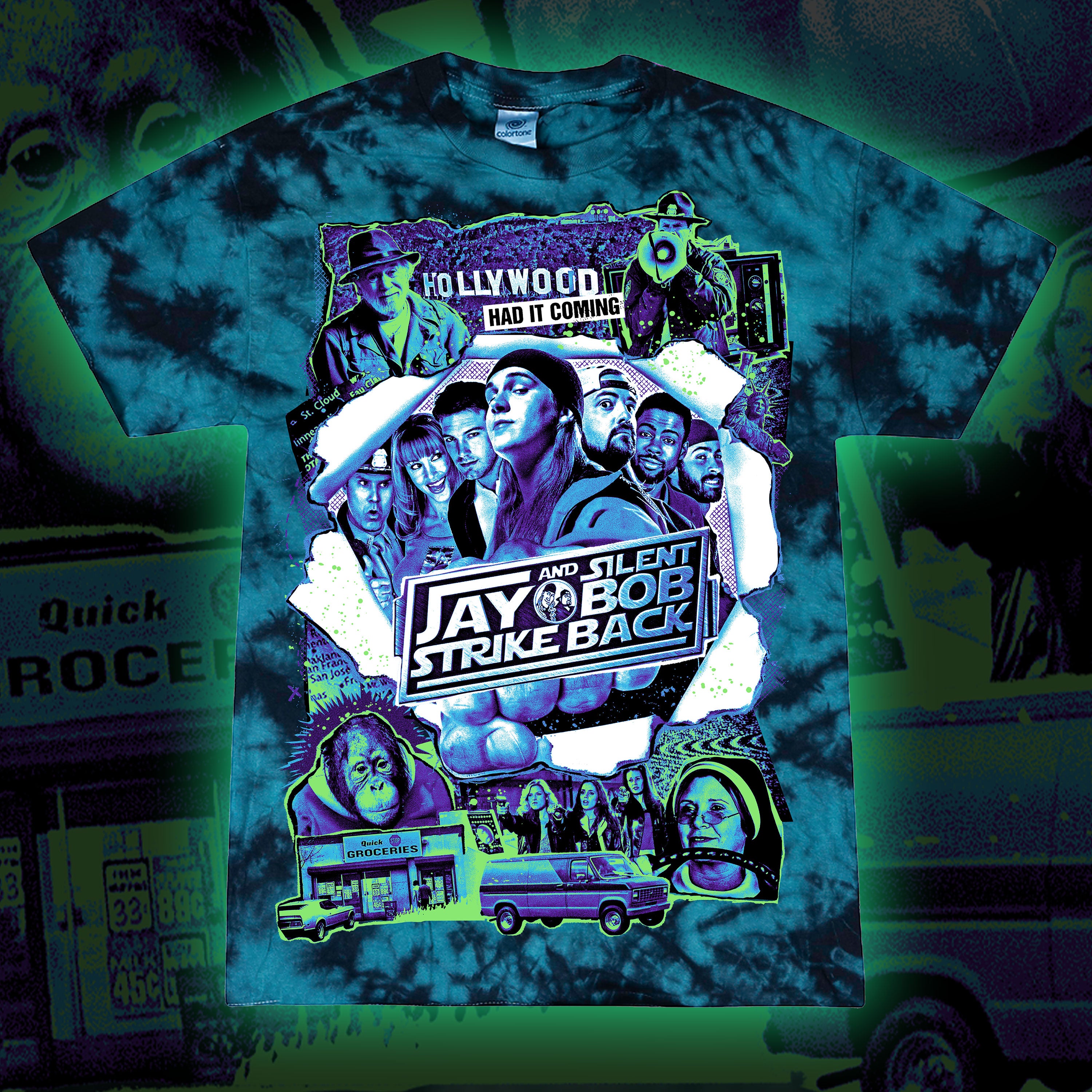 Jay and Silent Bob Strike Back “Critters of Hollywood” Tie dye