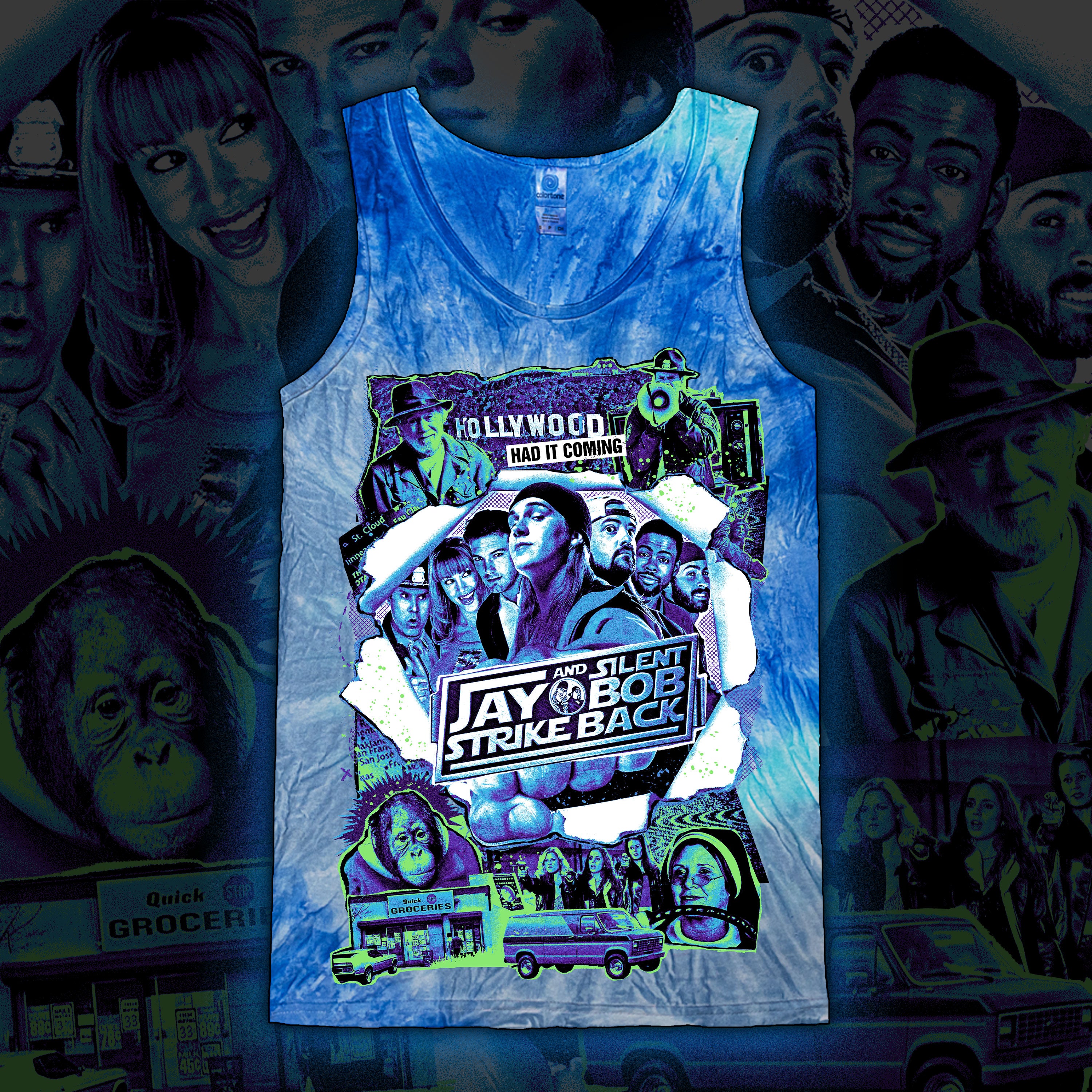 PRE-ORDER: Jay and Silent Bob Strike Back - Tie dye tank top
