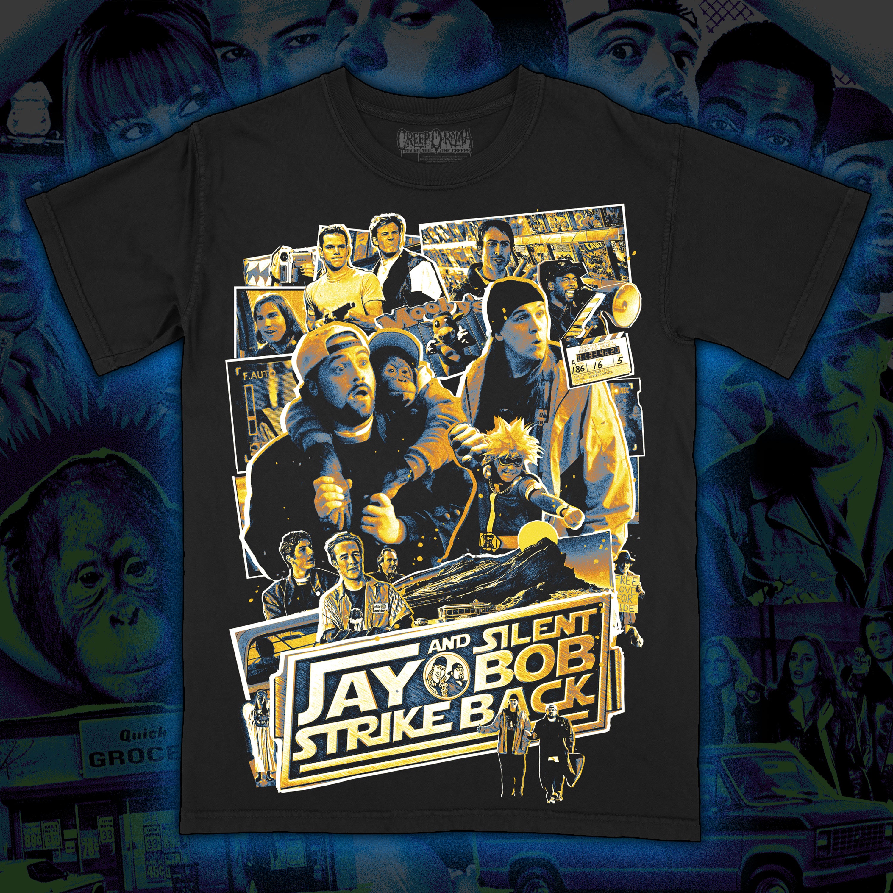 PRE-ORDER: Jay and Silent Bob Strike Back “Critters of Hollywood” Premium tee