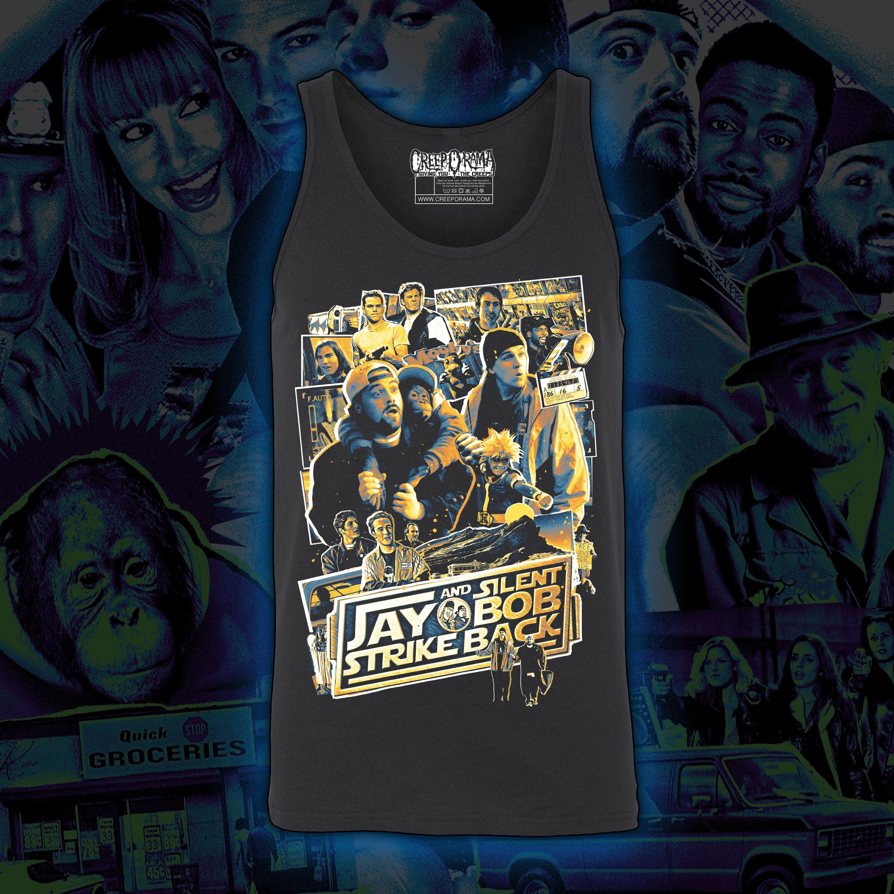 PRE-ORDER: Jay and Silent Bob Strike Back “Critters of Hollywood” Tank Top
