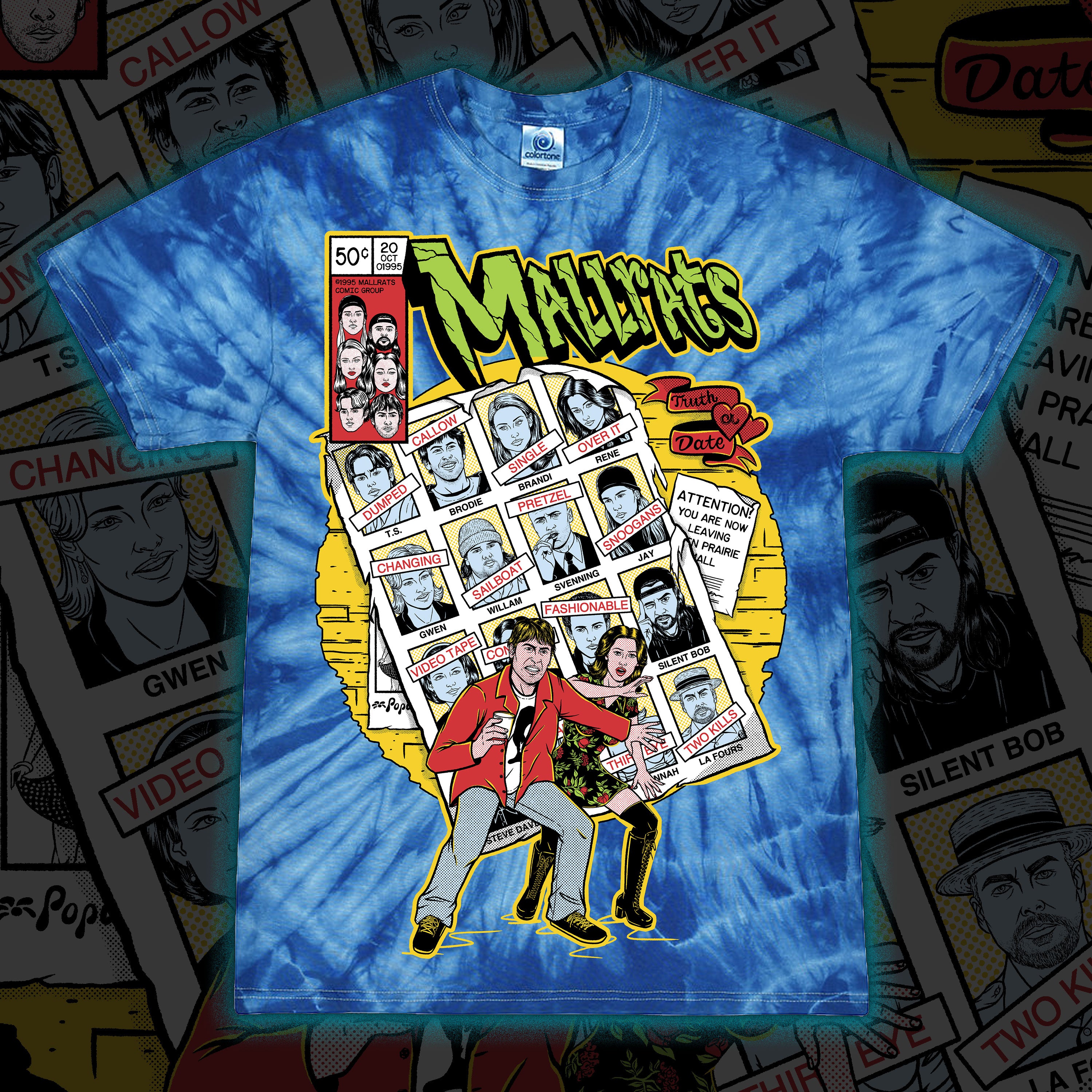 Mallrats “Malls of Future Past” Tie dye