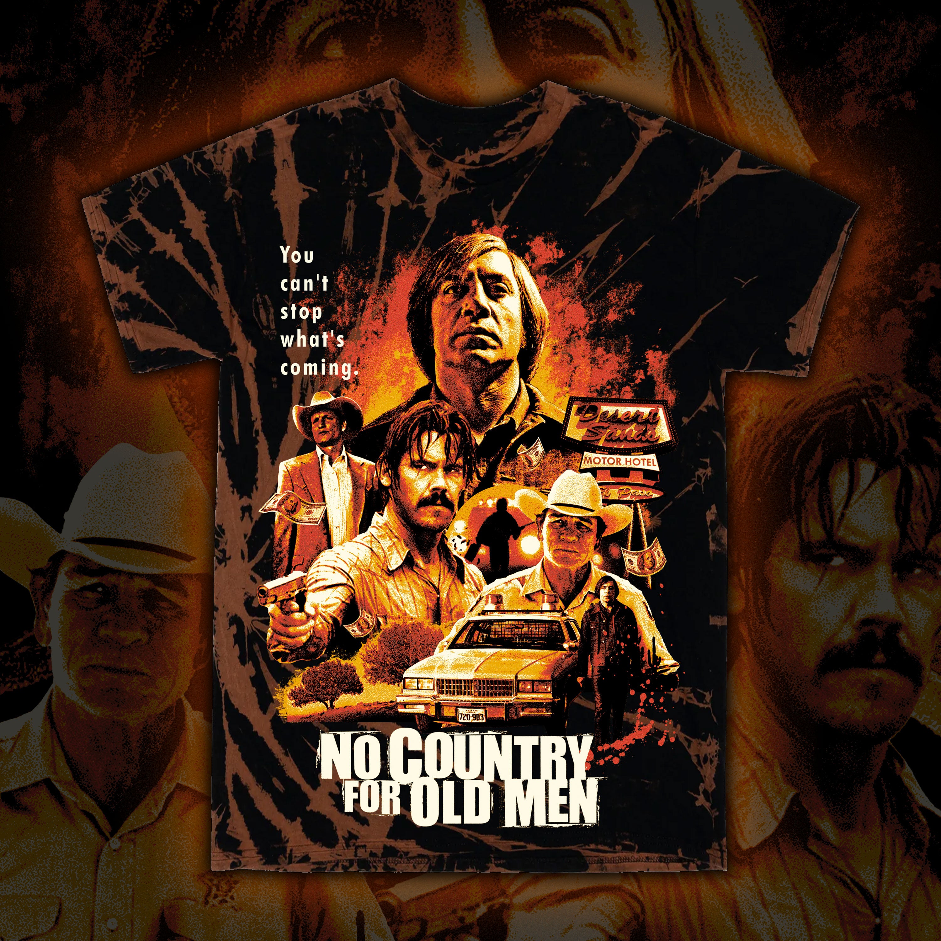 No Country for Old Men “Be Careful” Tie dye