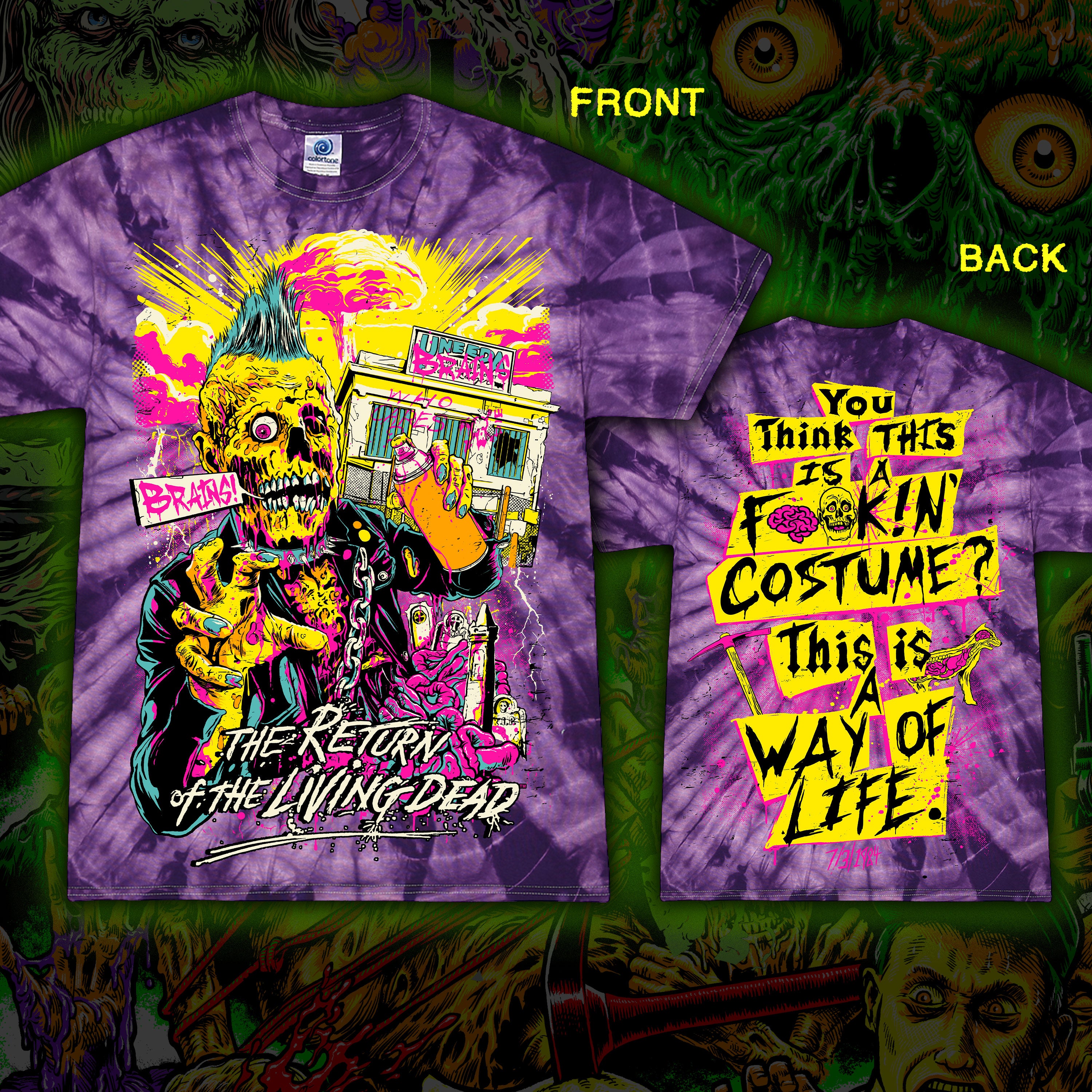 The Return of the Living Dead “Way of Life” Tie dye