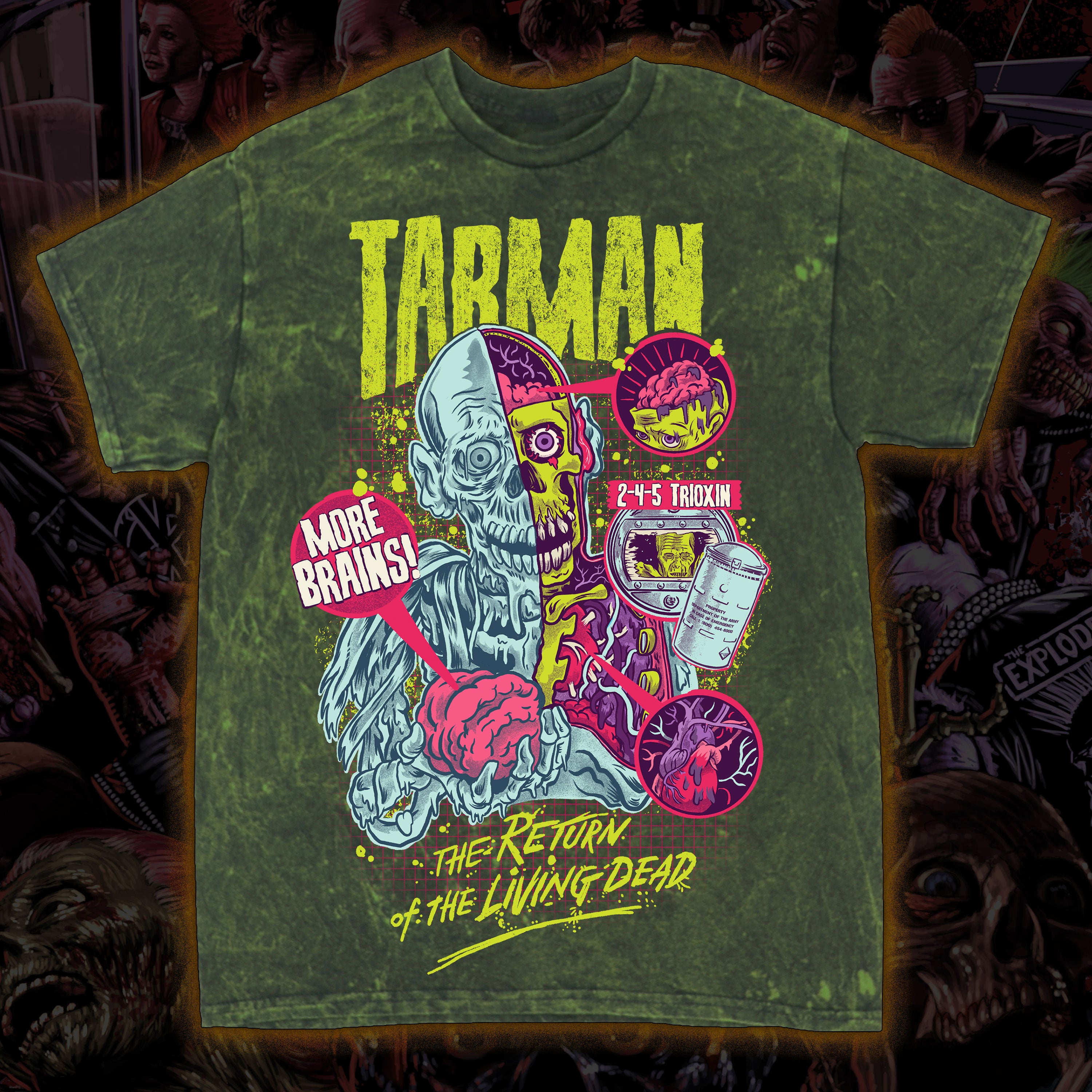 The Return of the Living Dead “More Brains” Tie dye