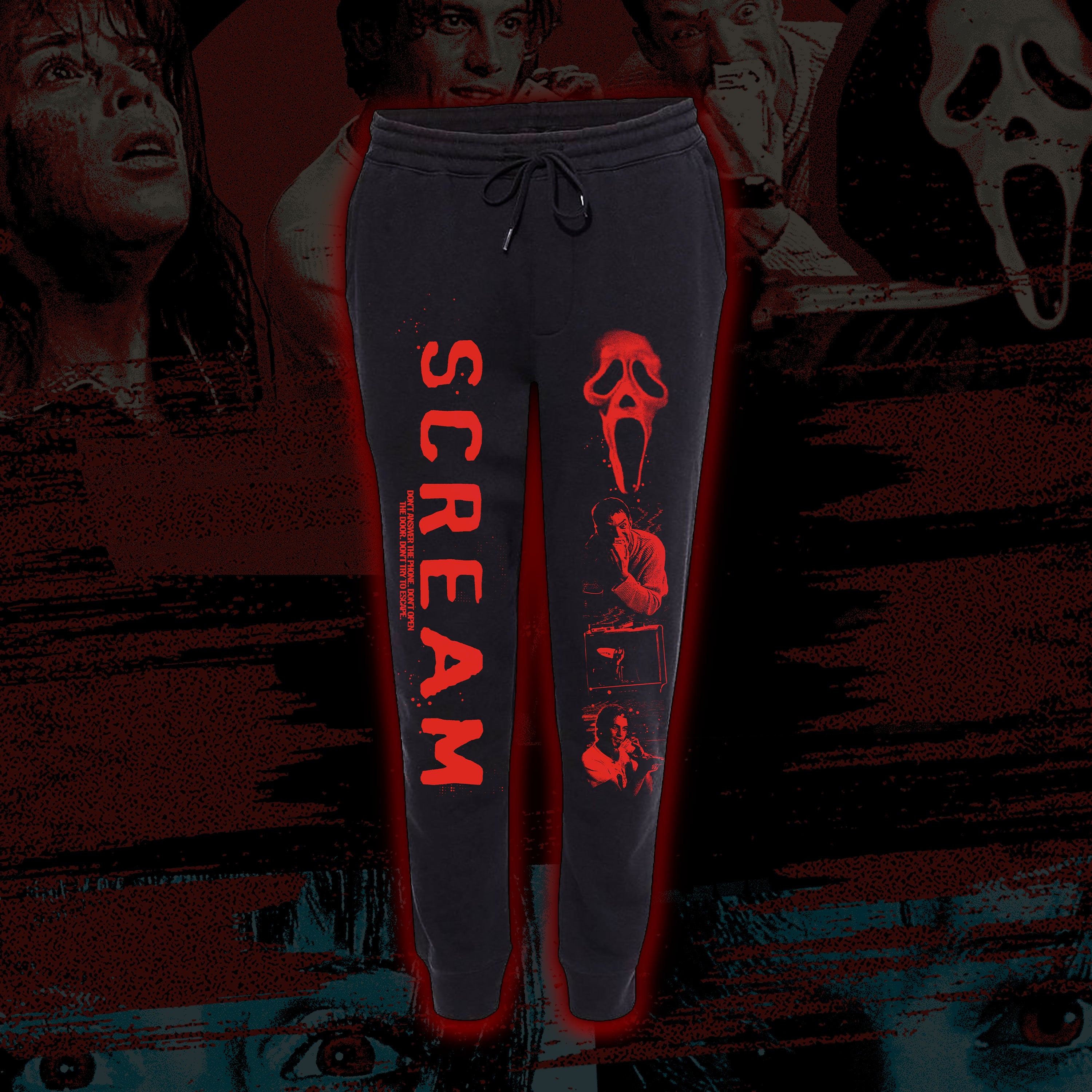 PRE-ORDER: The Woodsboro Murders “I’ll Be Right Back” Joggers