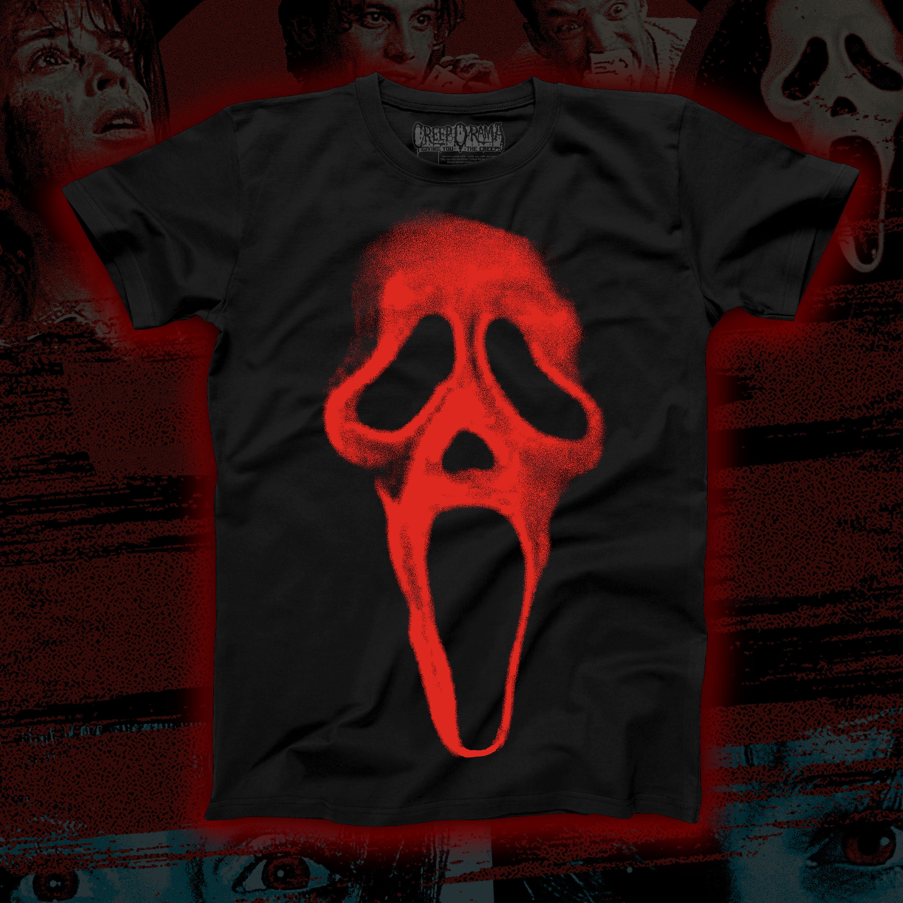 PRE-ORDER: The Woodsboro Murders “Who’s There?” Regular tee