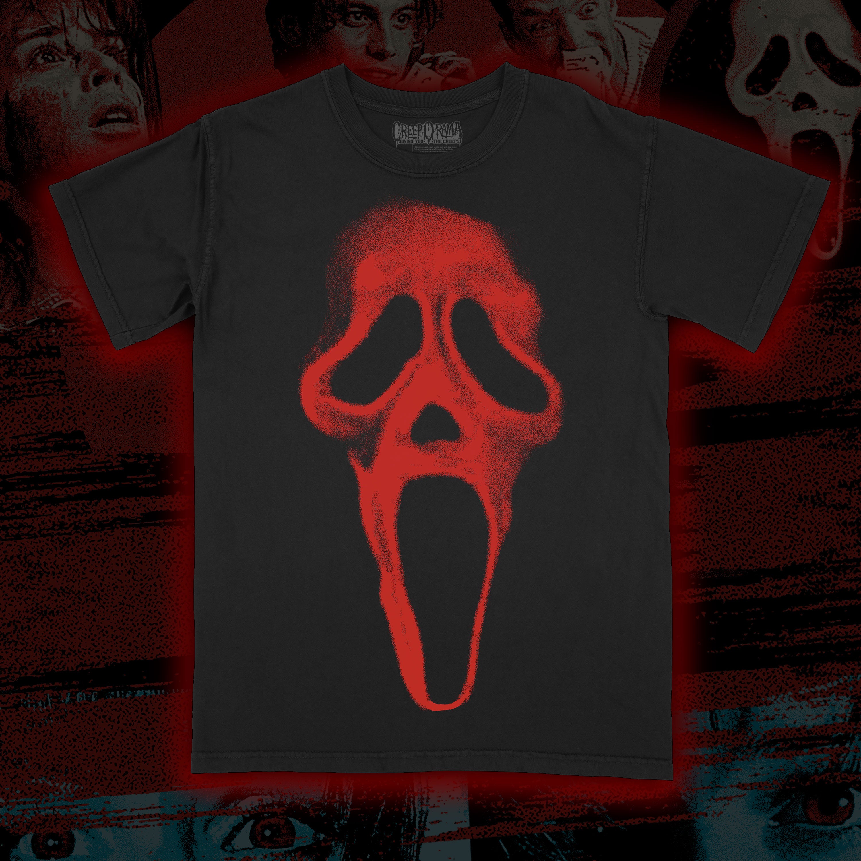 PRE-ORDER: The Woodsboro Murders “Who’s There?” Premium tee