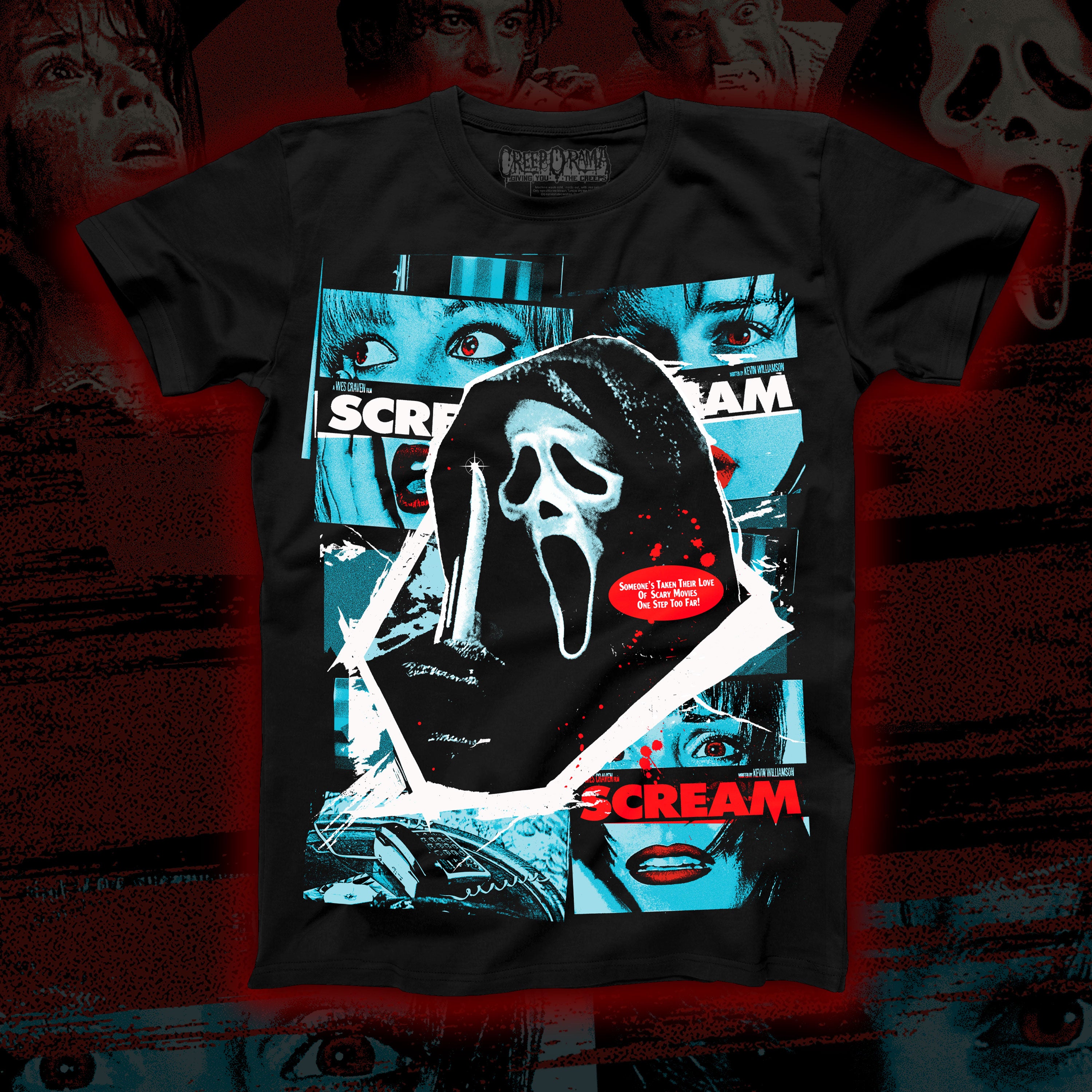 PRE-ORDER: The Woodsboro Murders “Everybody’s a Suspect” Regular tee