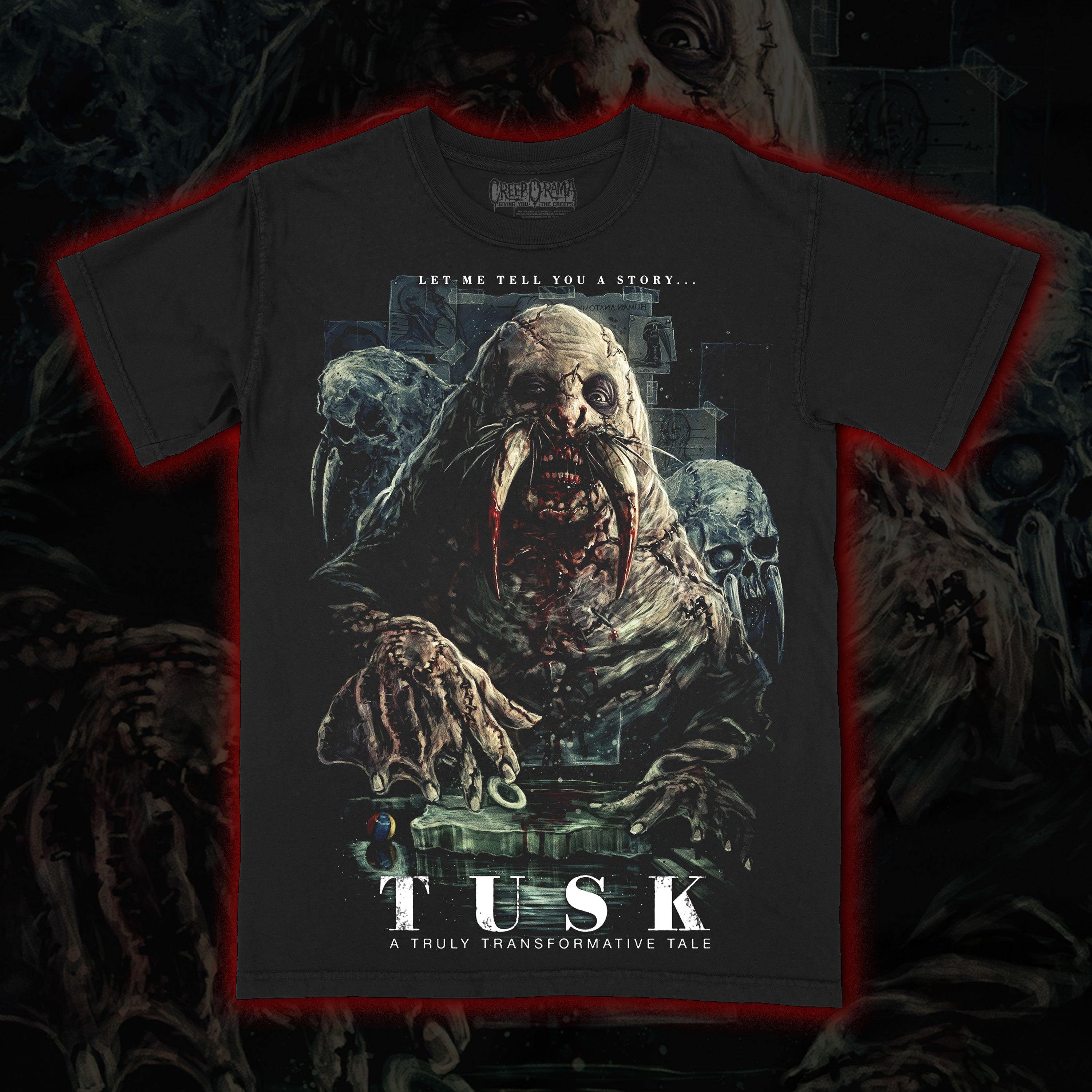 PRE-ORDER: Tusk “Transformative Tale” Premium tee