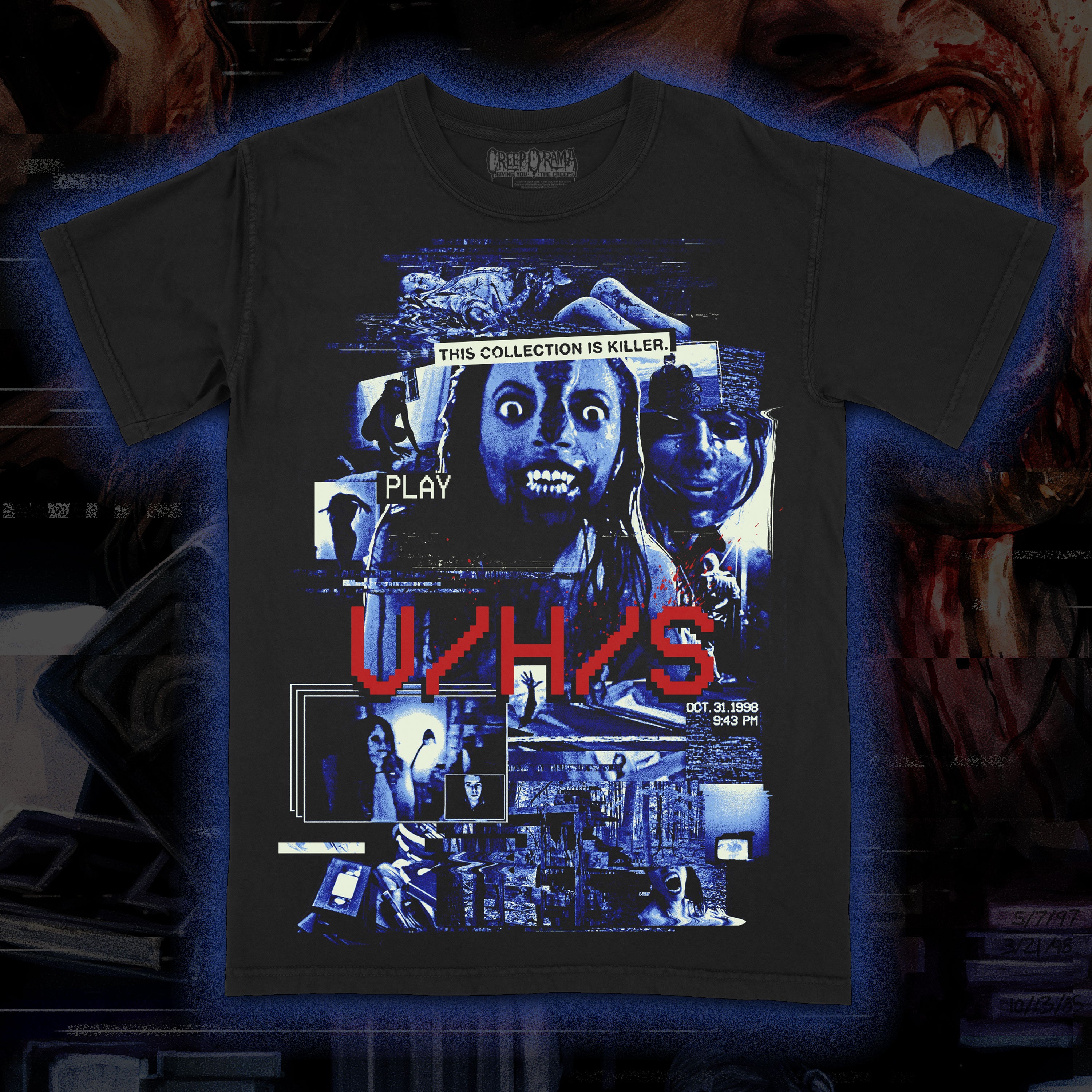 PRE-ORDER: V/H/S “Oct. 31. 1998” Premium tee
