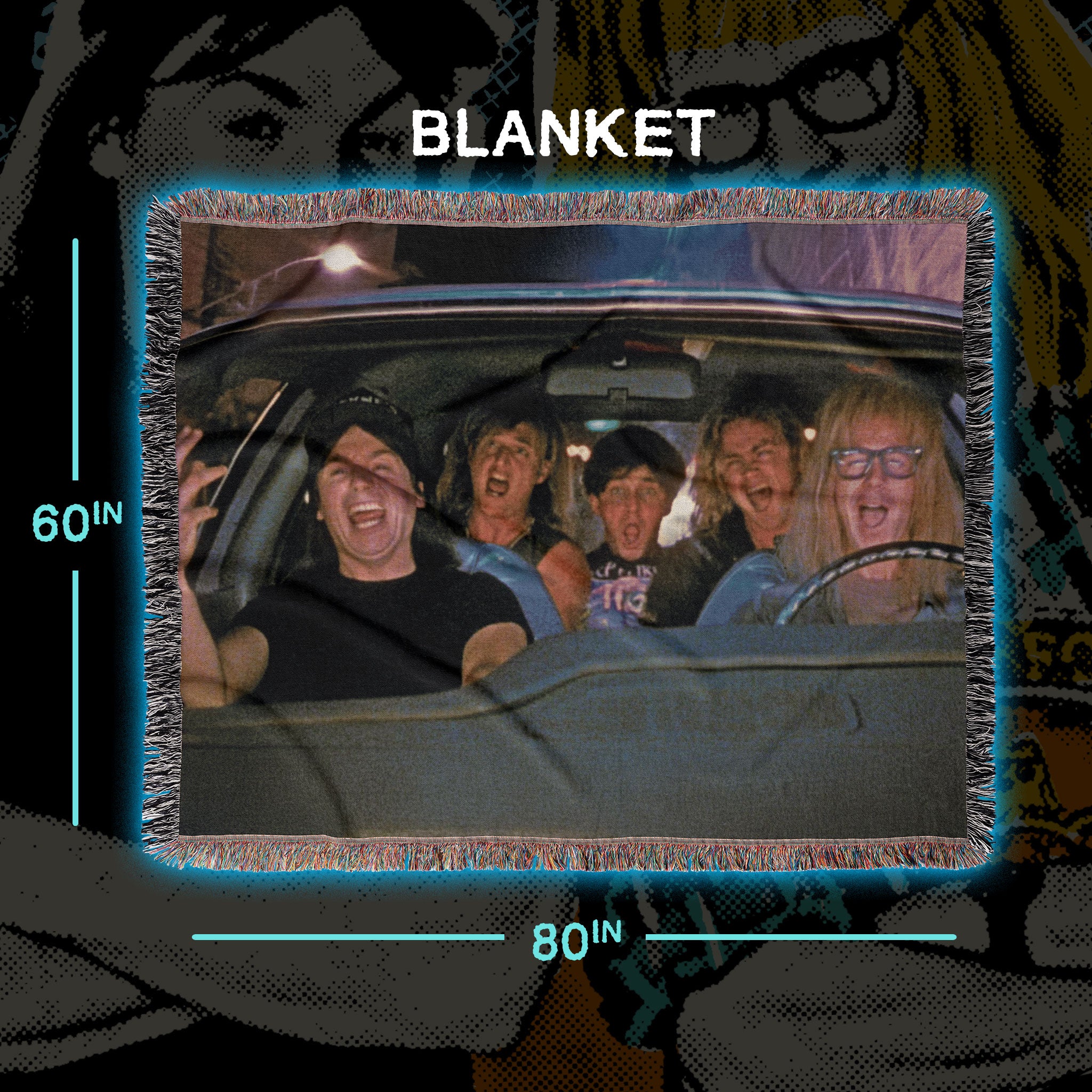 Wayne's World – 60” x 80” Woven Blanket