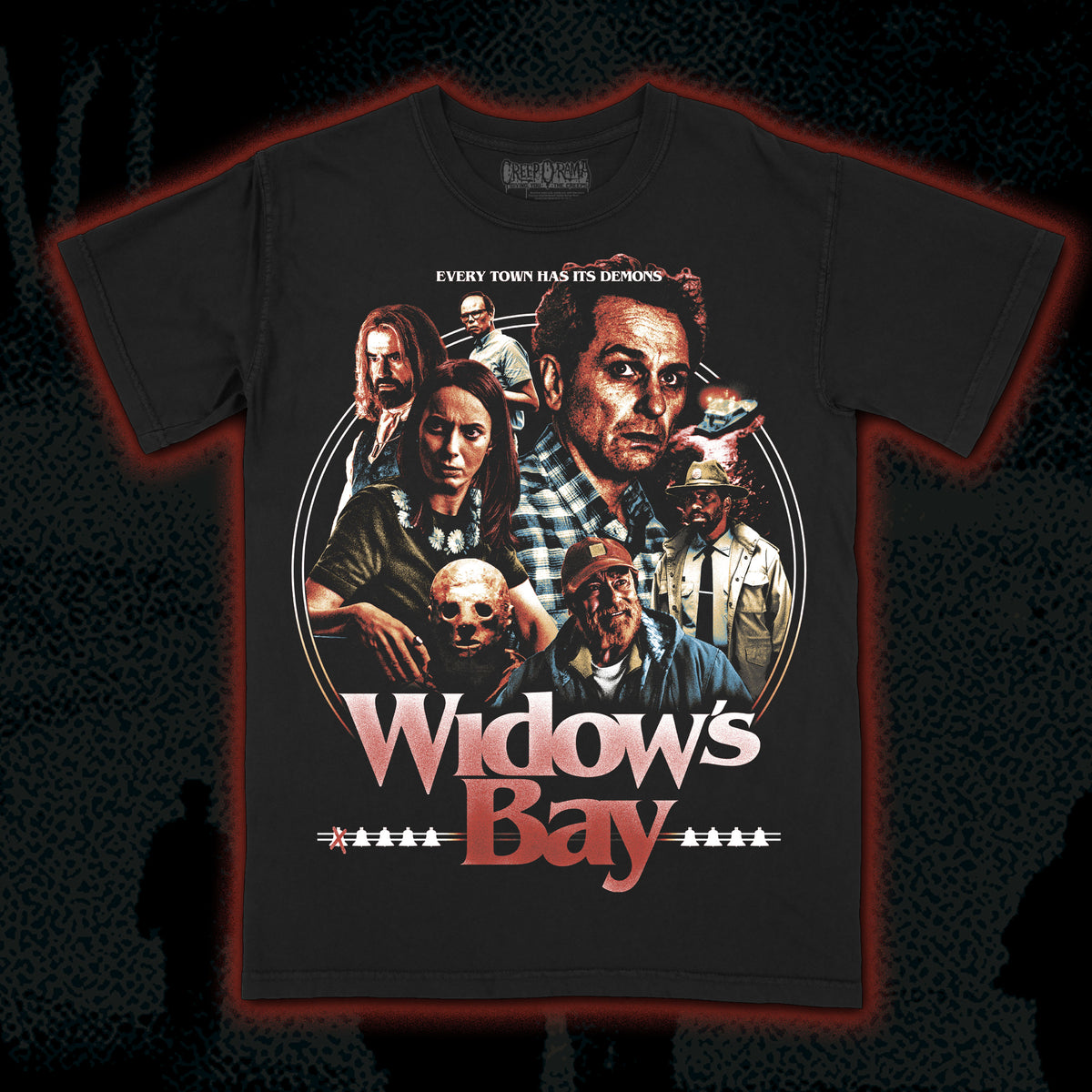 PRE-ORDER: Widows Bay “Definitely Not Cursed” Premium tee