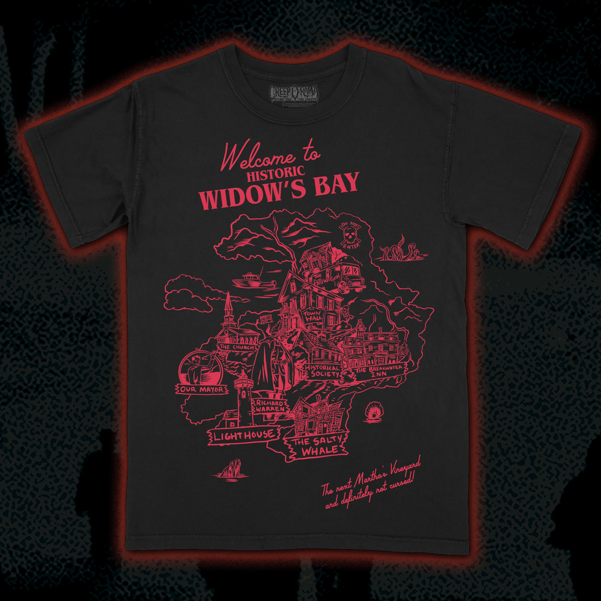 PRE-ORDER: Widows Bay “Welcome” Premium tee