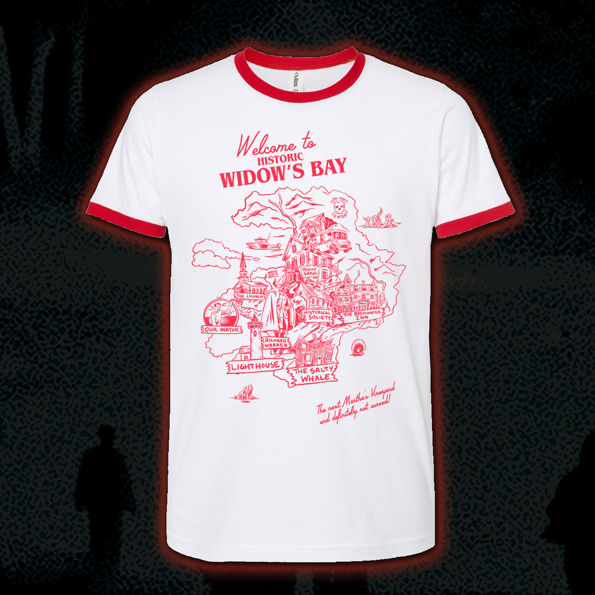 PRE-ORDER: Widows Bay “Welcome” Ringer tee