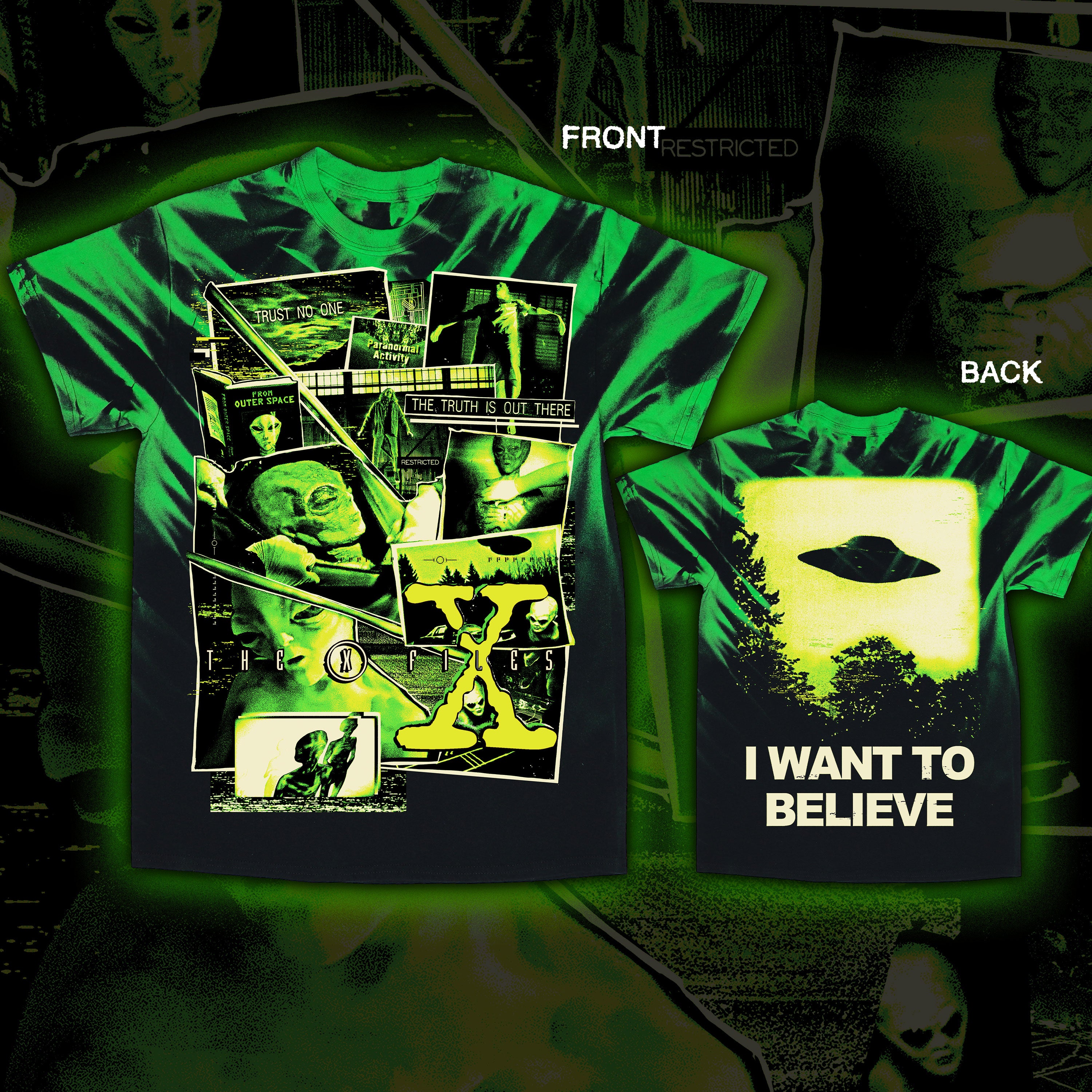 The X-Files “I Want to Believe” Tie dye