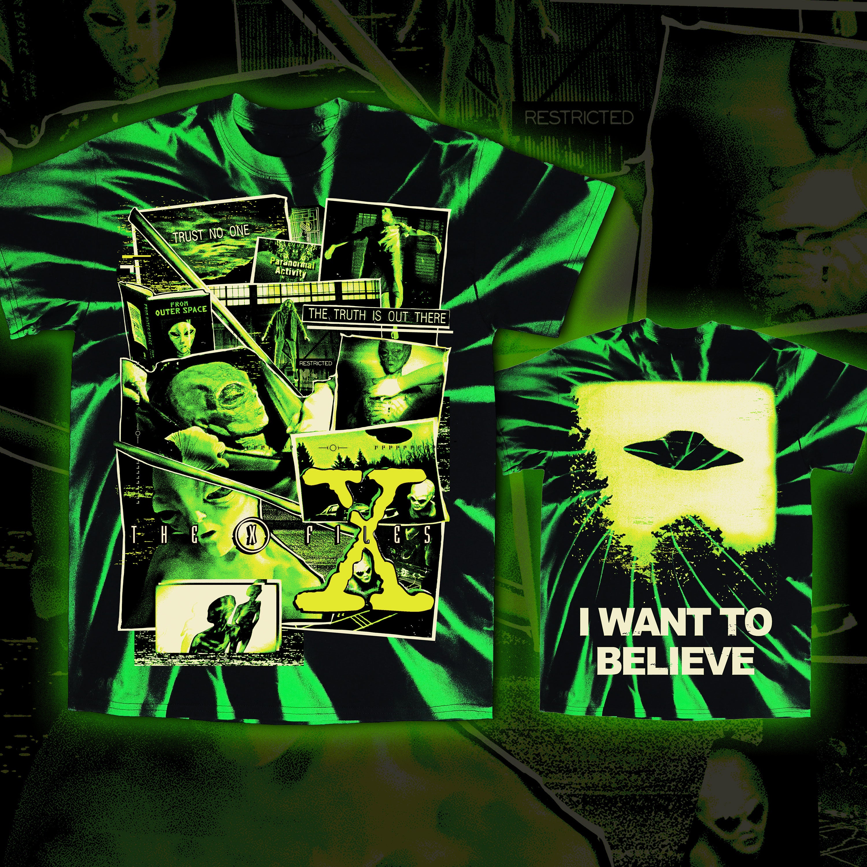 PRE-ORDER: The X-Files “I Want to Believe” Tie dye