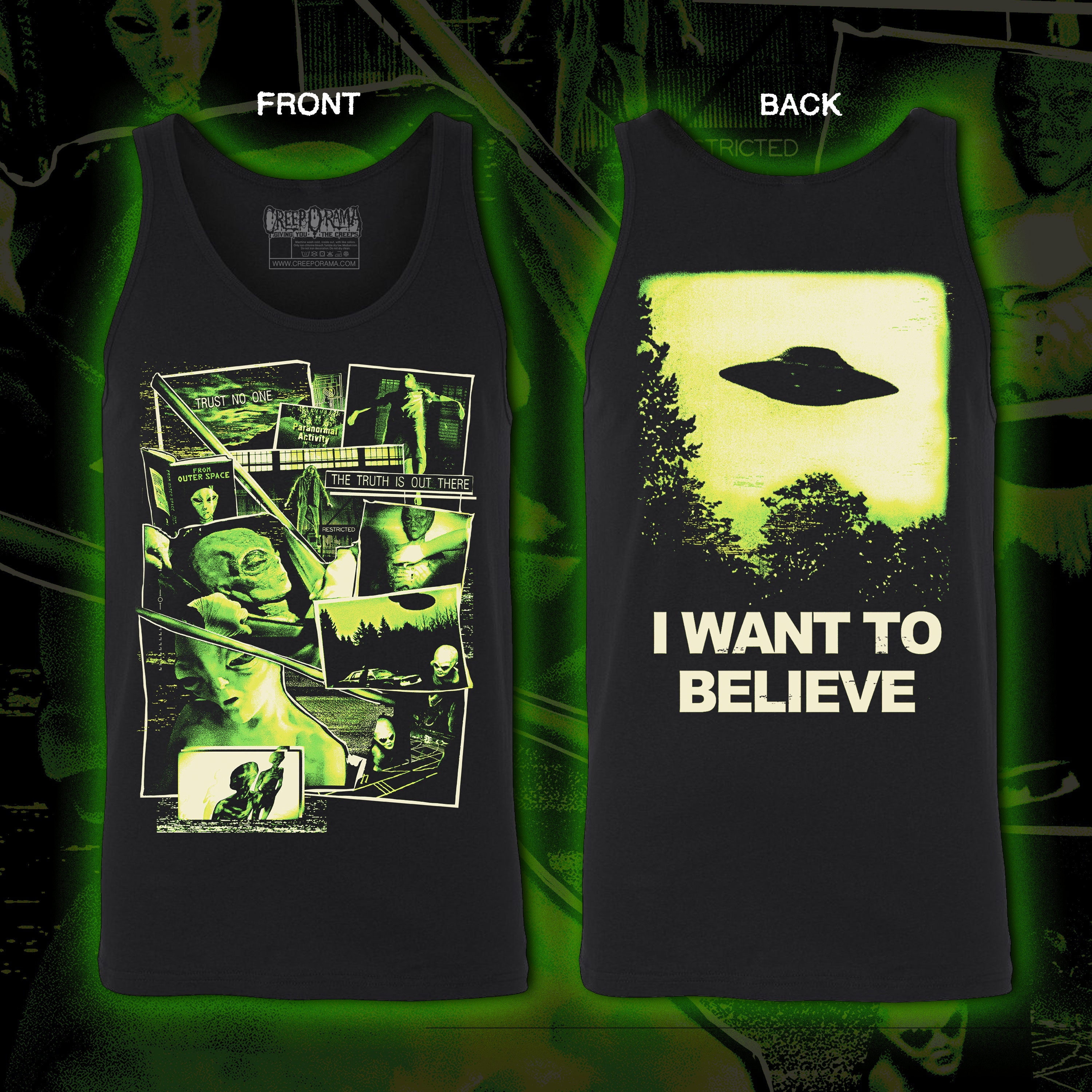 PRE-ORDER: The X-Files “I Want to Believe” Tank top