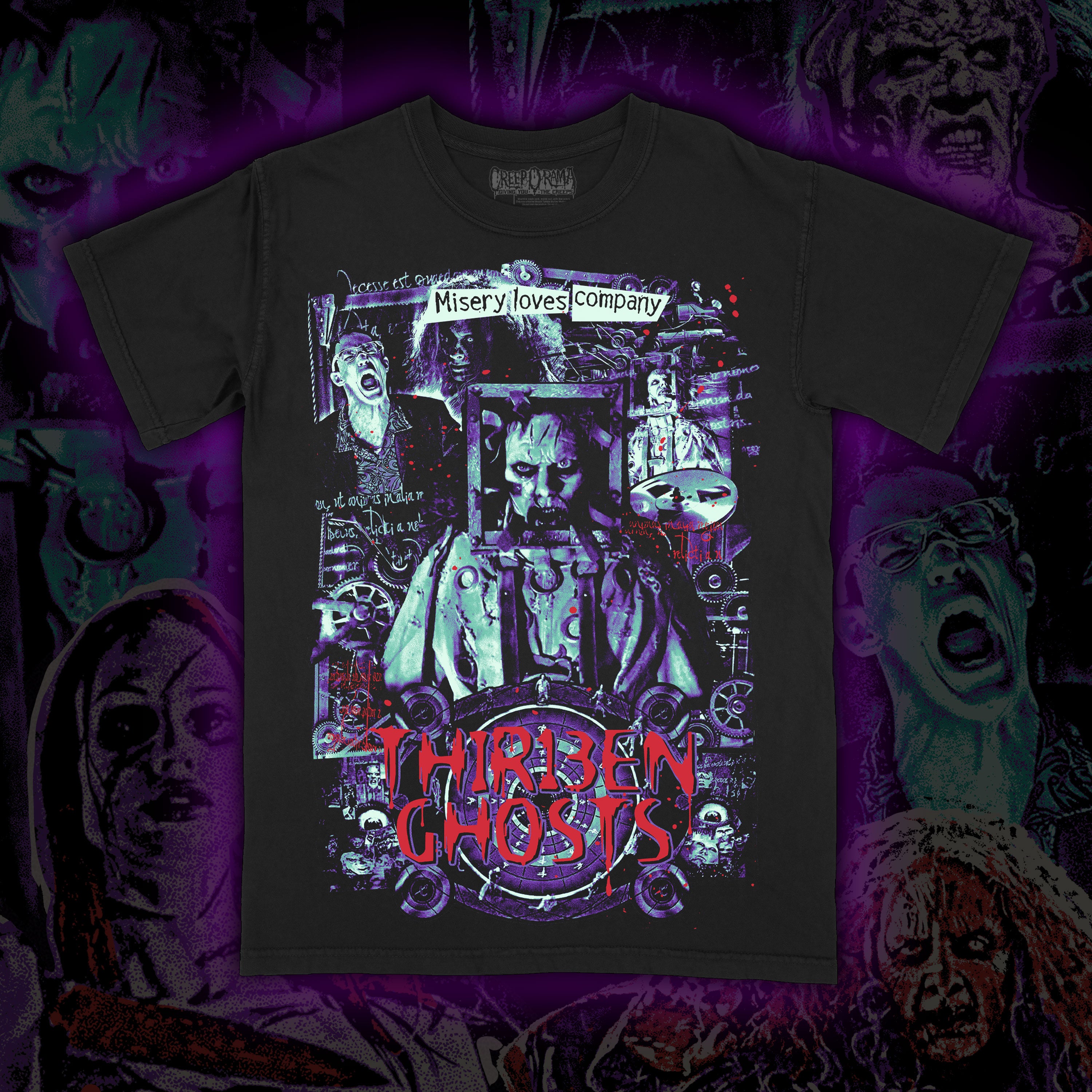 PRE-ORDER: THIR13EN GHOSTS "Misery Loves Company" Premium tee