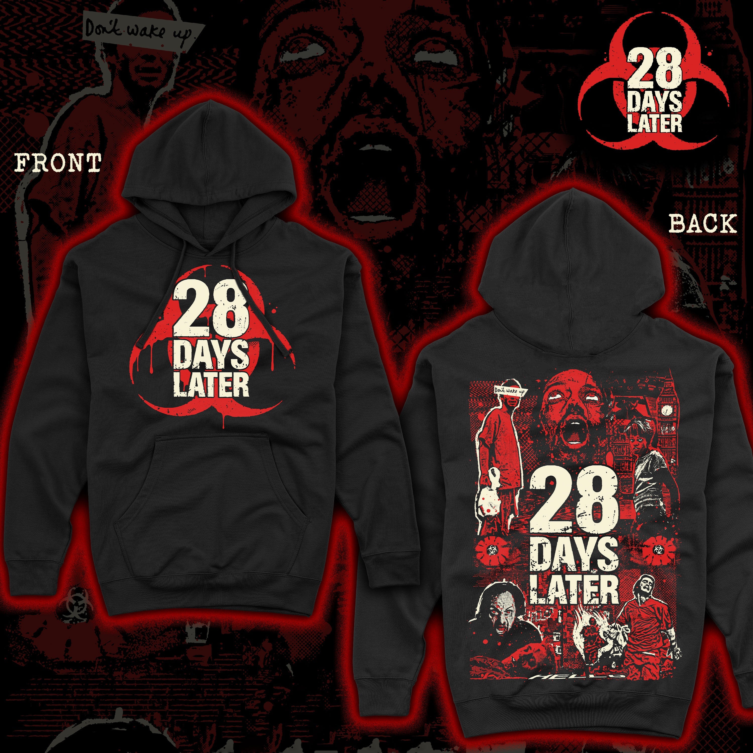 MISPRINT: 28 Days Later "The End is Nigh" Pullover hoodie