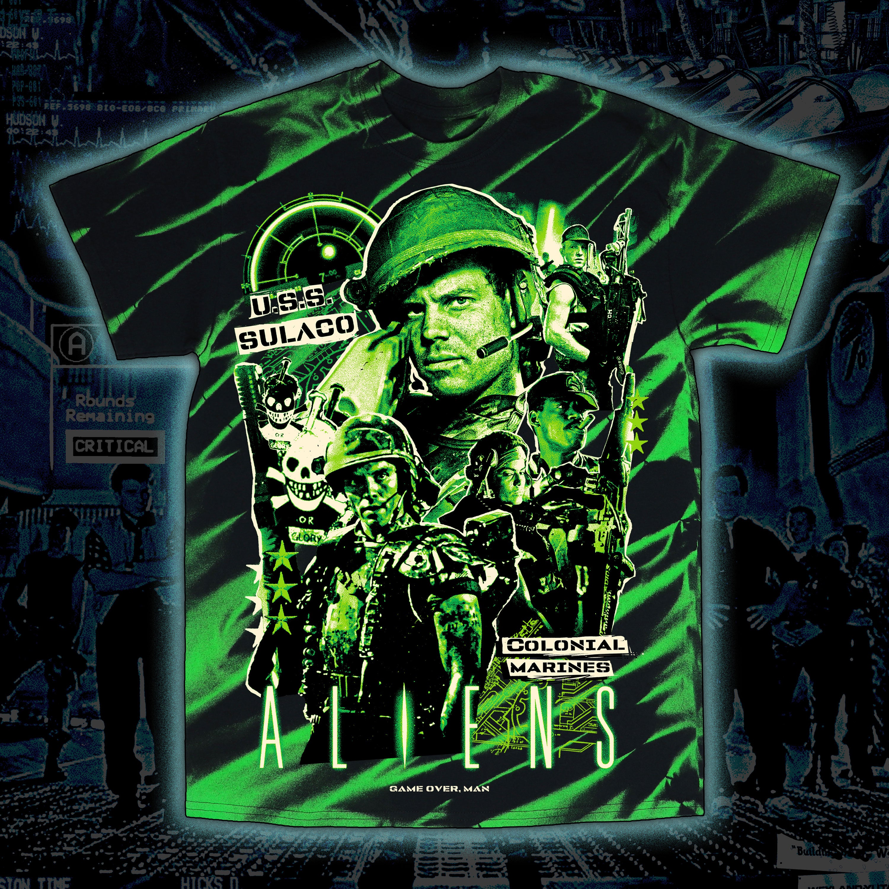 PRE-ORDER: ALIENS “Game Over” Tie dye