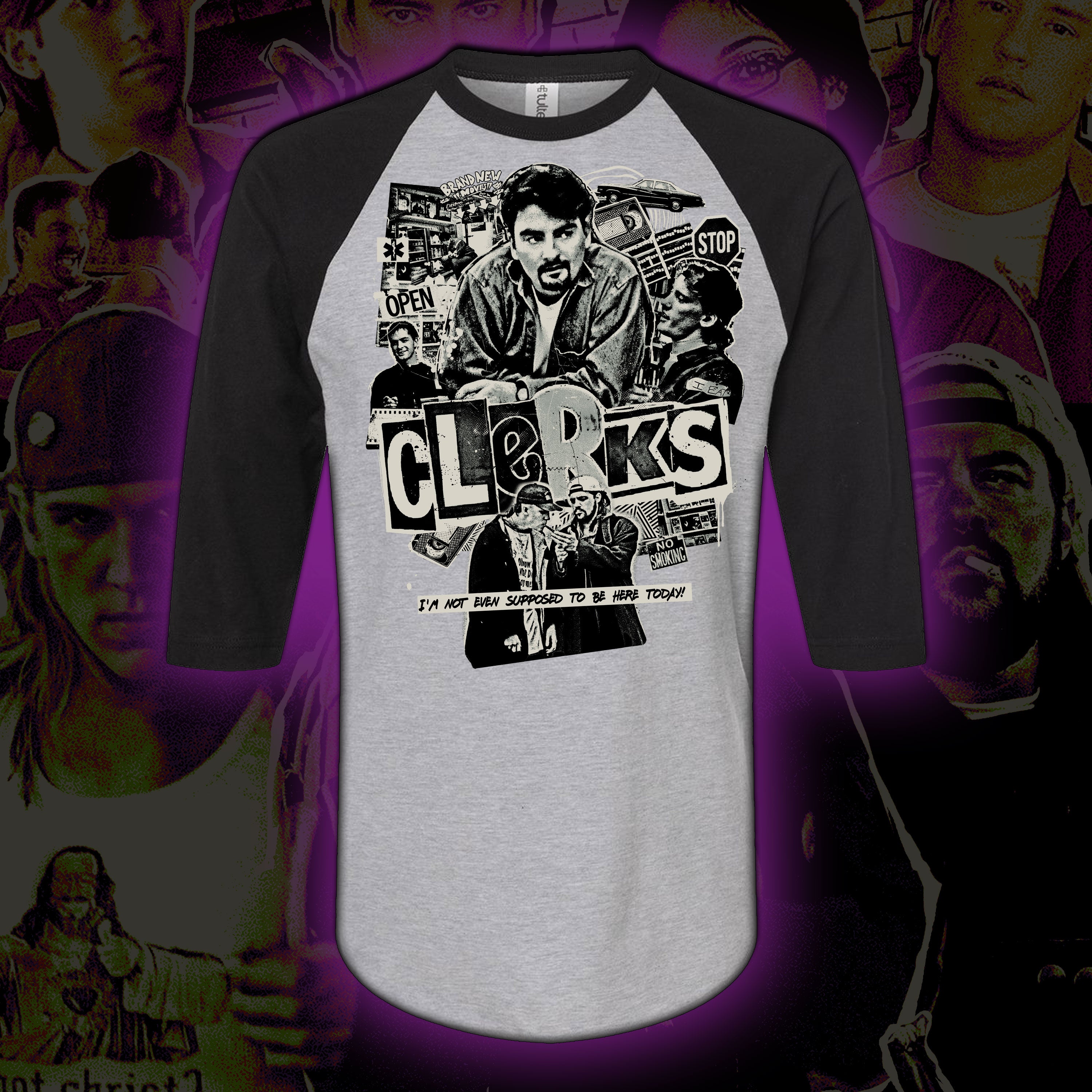 PRE-ORDER: Clerks “Temporarily Closed” Baseball tee