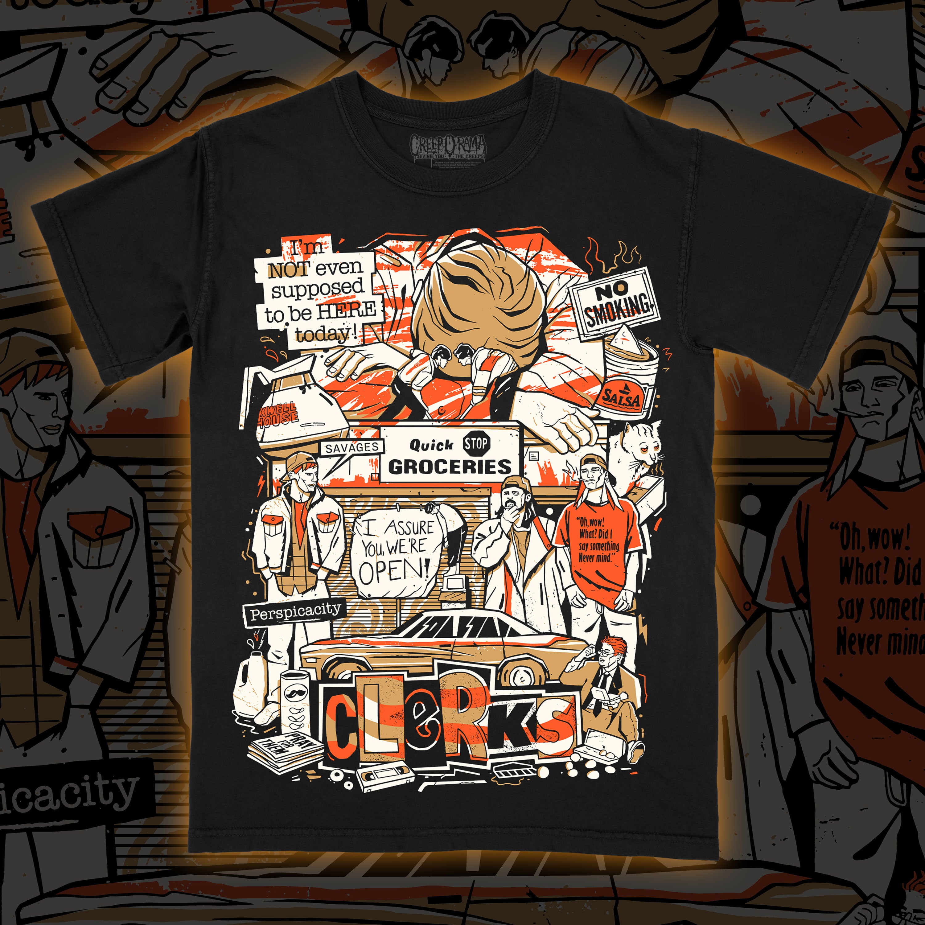 Clerks "We're Open" Premium tee