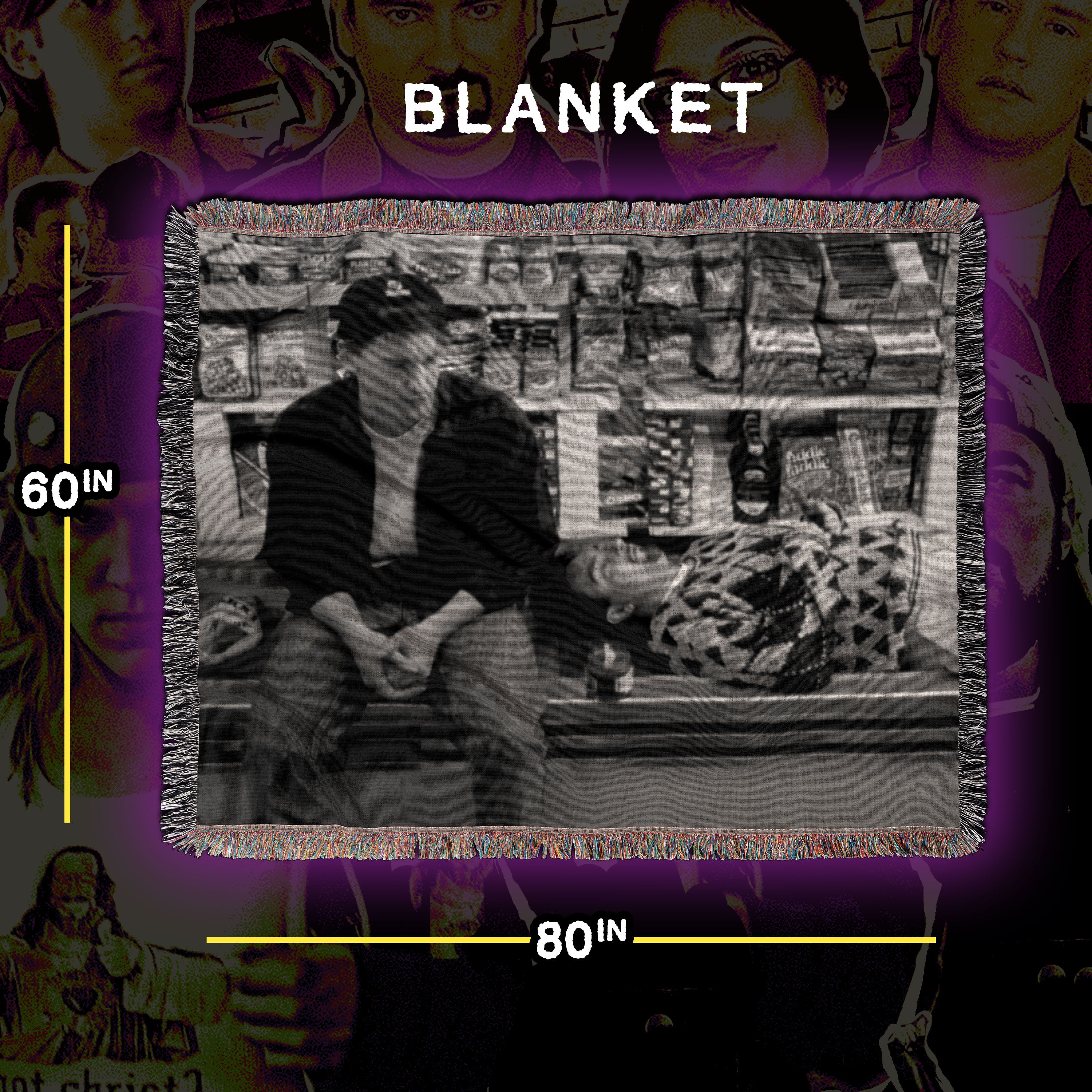 PRE-ORDER: Clerks 60” x 80” Woven Blanket