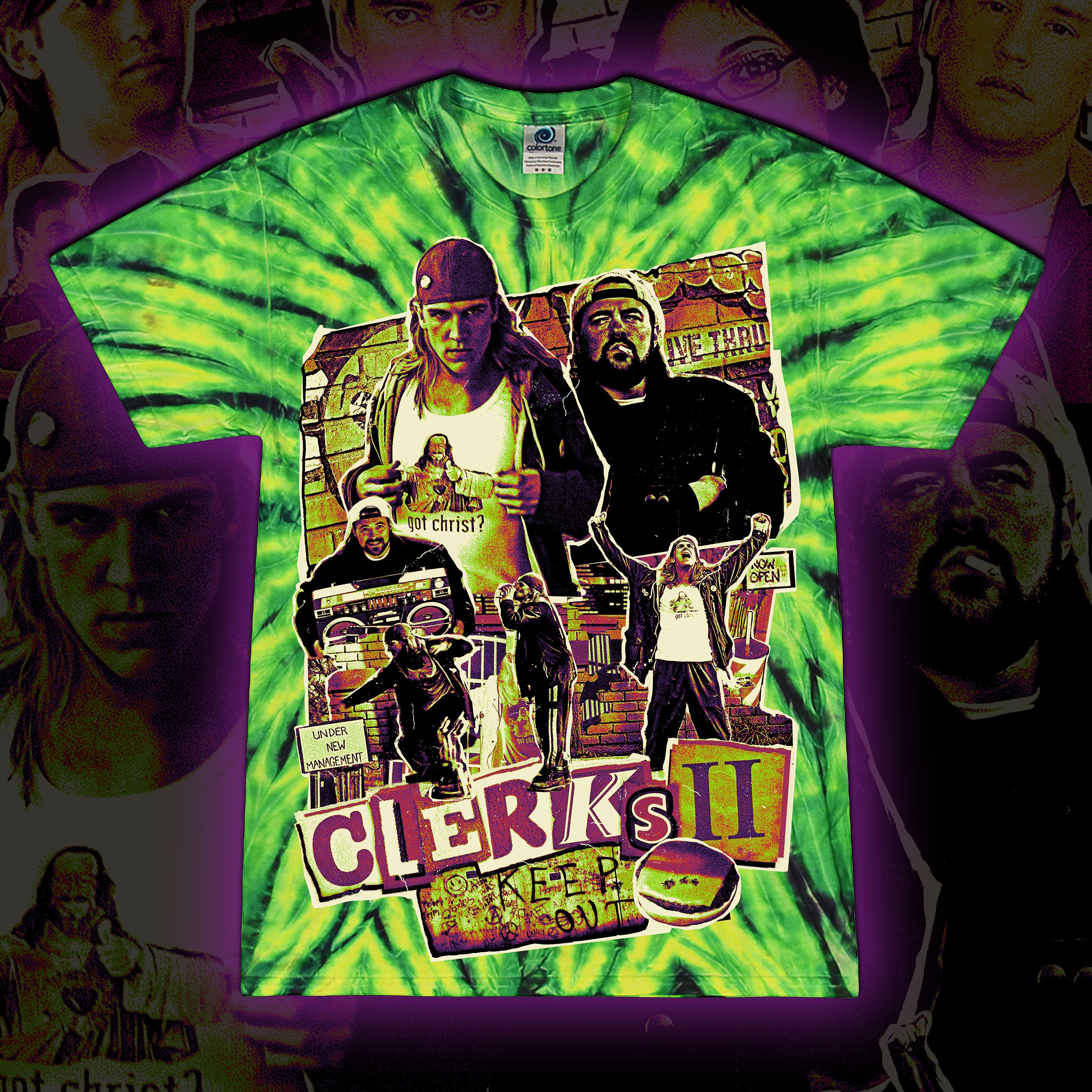PRE-ORDER: Clerks II “New and Improved” Tie dye