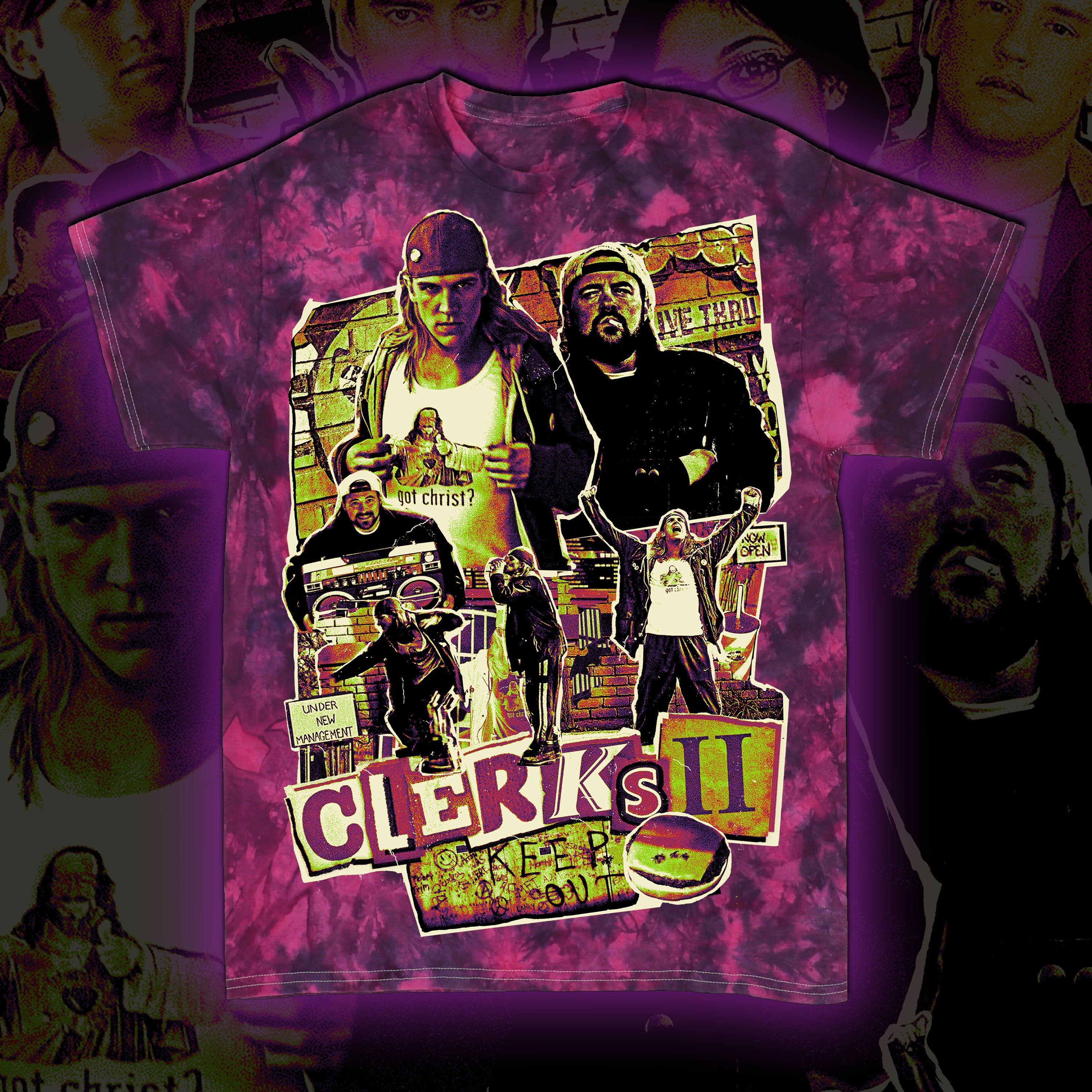 PRE-ORDER: Clerks II “Chaos Incarnate” Tie dye