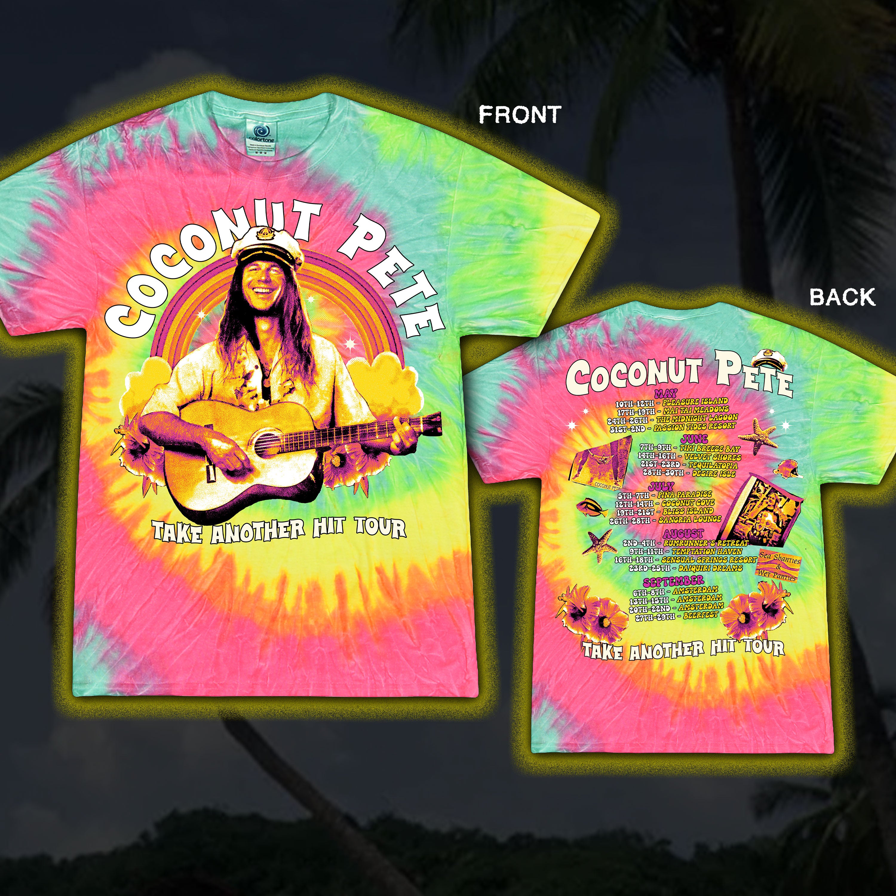 Coconut Pete “Pina Coladaburg” Tie dye