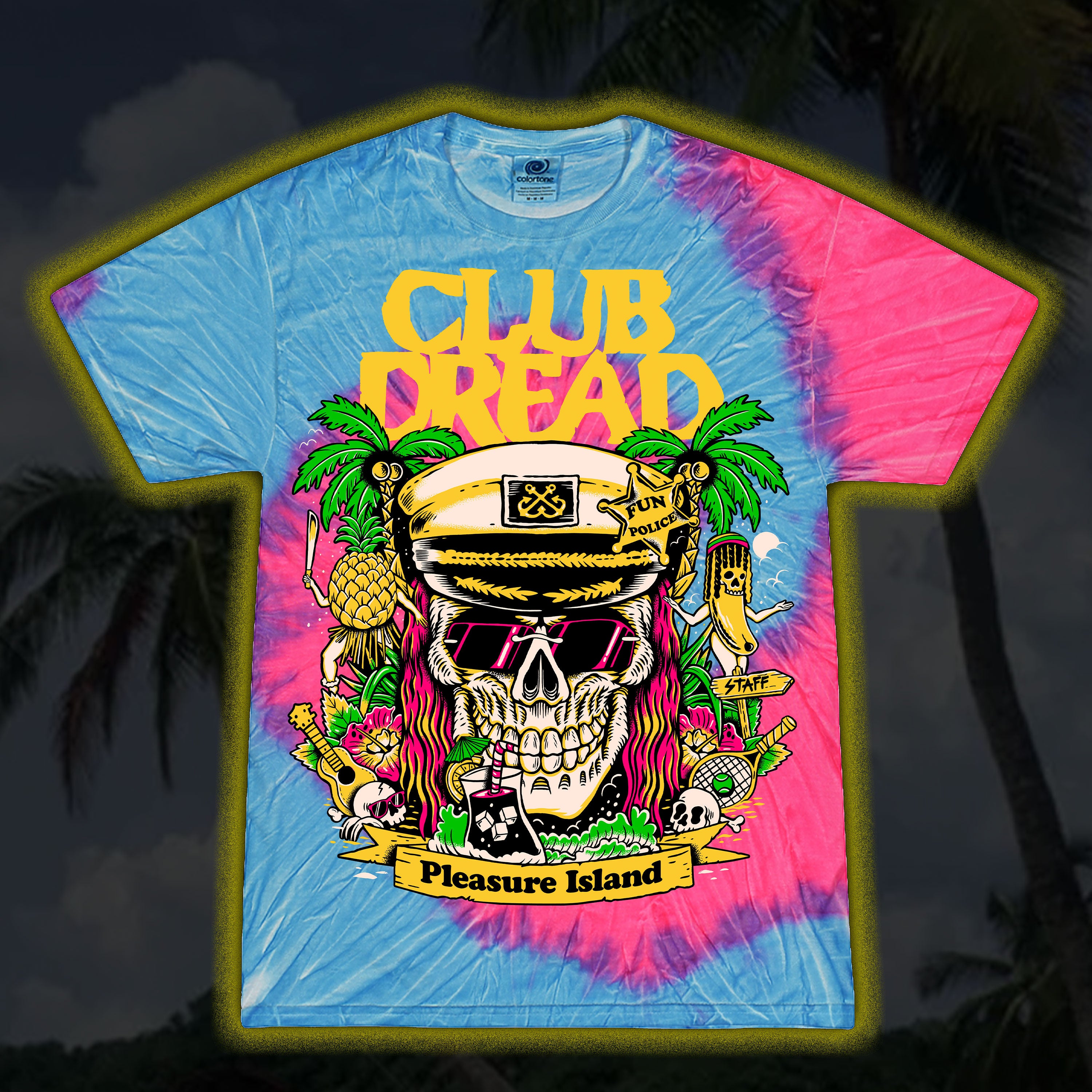 Club Dread “A Vacation to Die For” – Tie dye