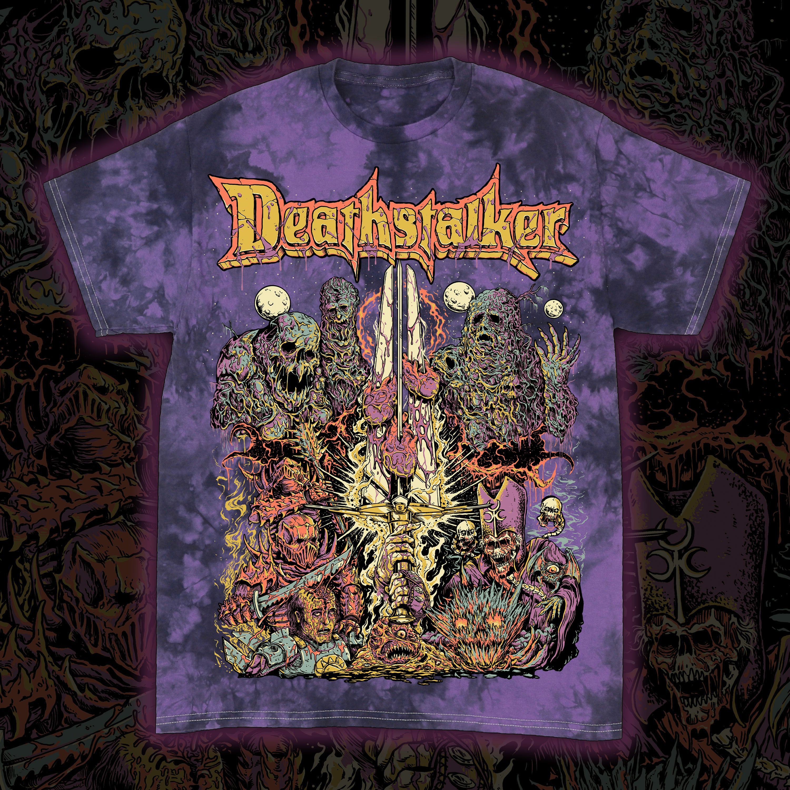 PRE-ORDER: Deathstalker “Born of Necromancy” Tie dye