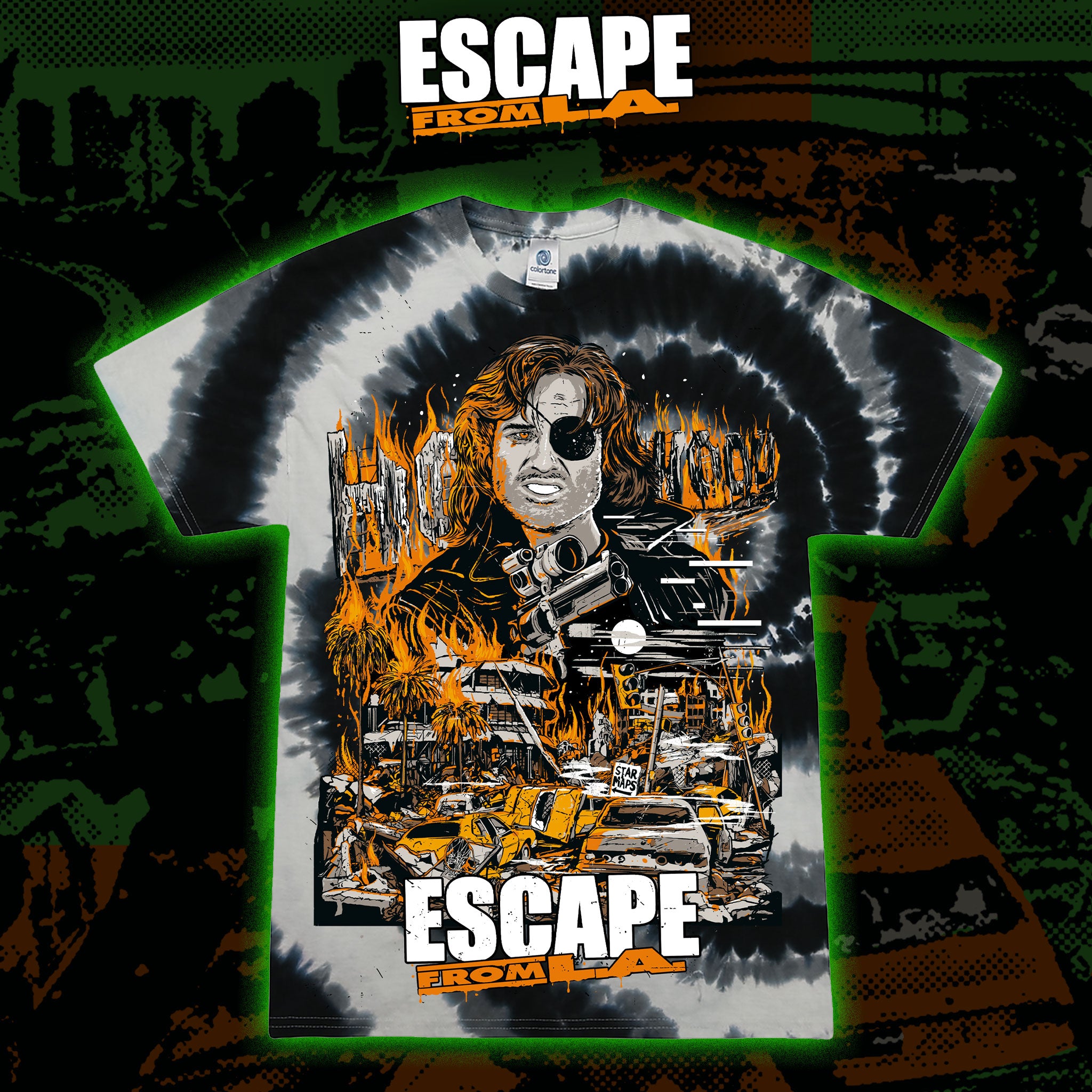 Escape from L.A. "The Future is Now" Tie dye