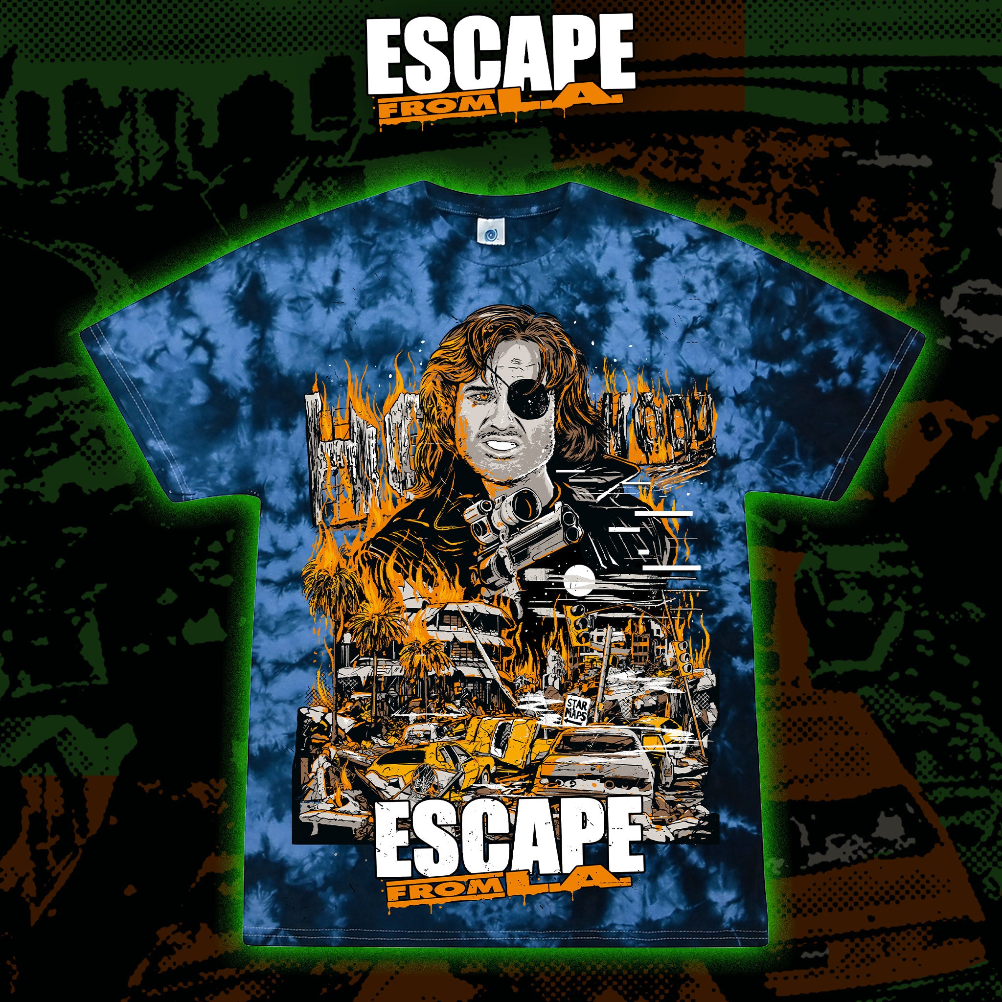 Escape from L.A. "Welcome to the Human Race" Tie dye