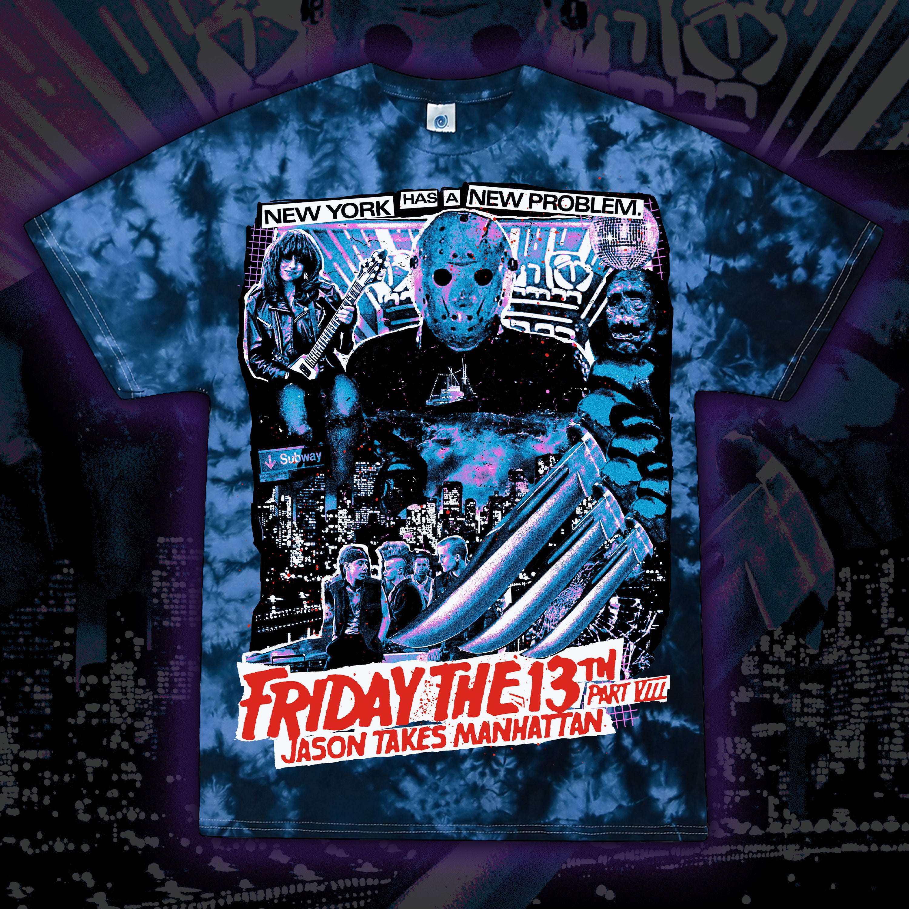 PRE-ORDER: Friday the 13th: Jason Takes Manhattan – Tie dye
