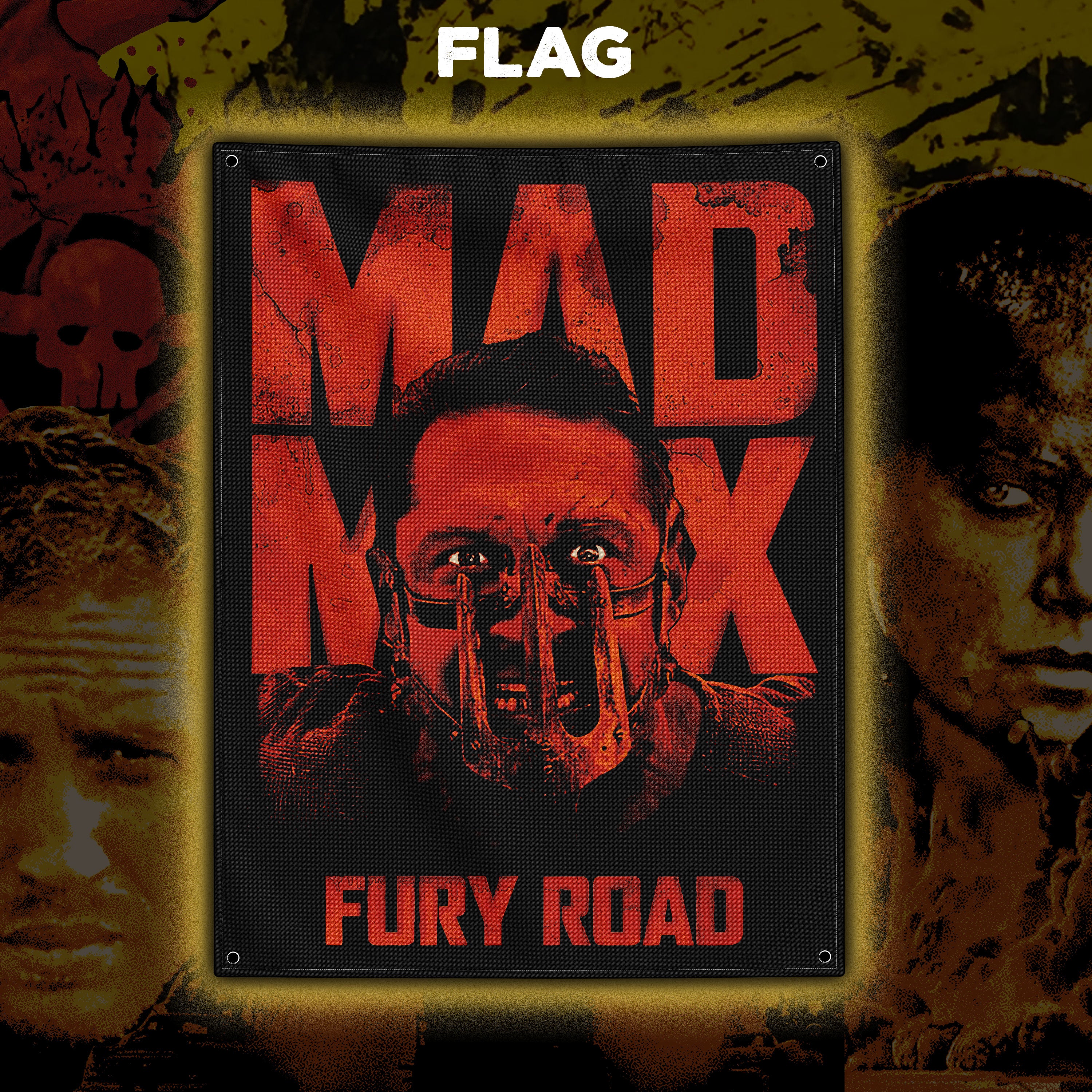 PRE-ORDER: Mad Max “Fire and Blood” 30” x 40” Flag
