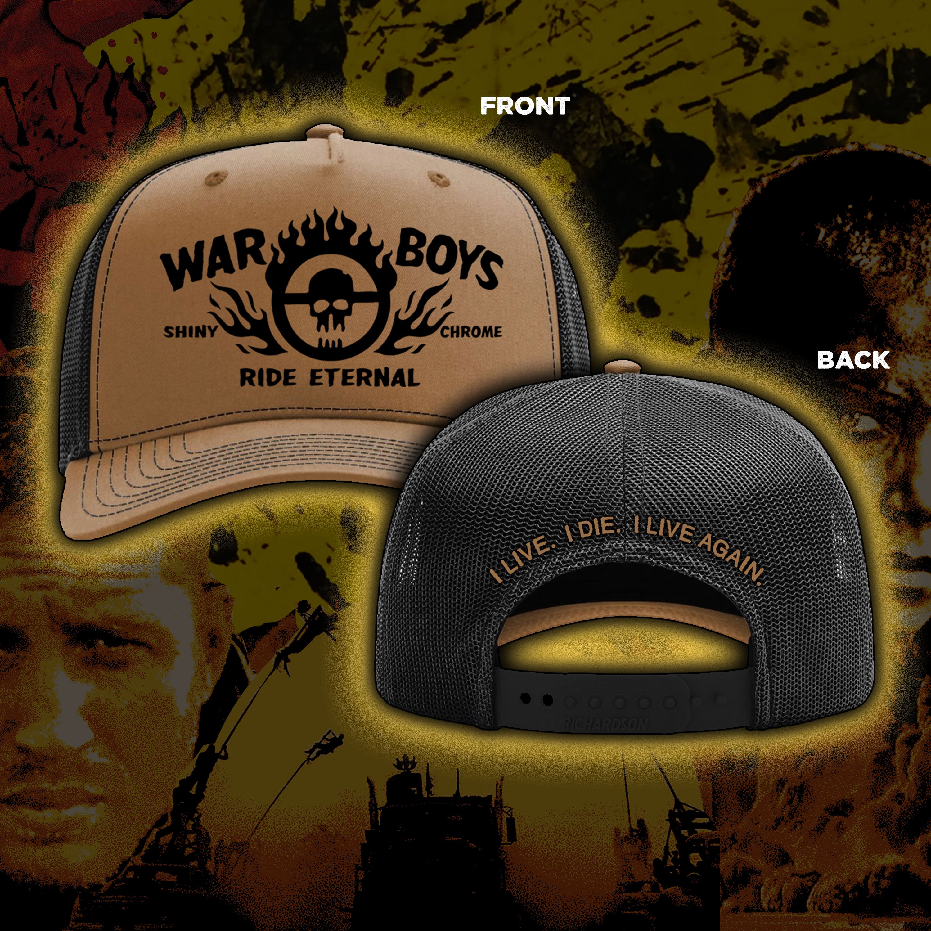 PRE-ORDER: Mad Max “I Live” Trucker Hat